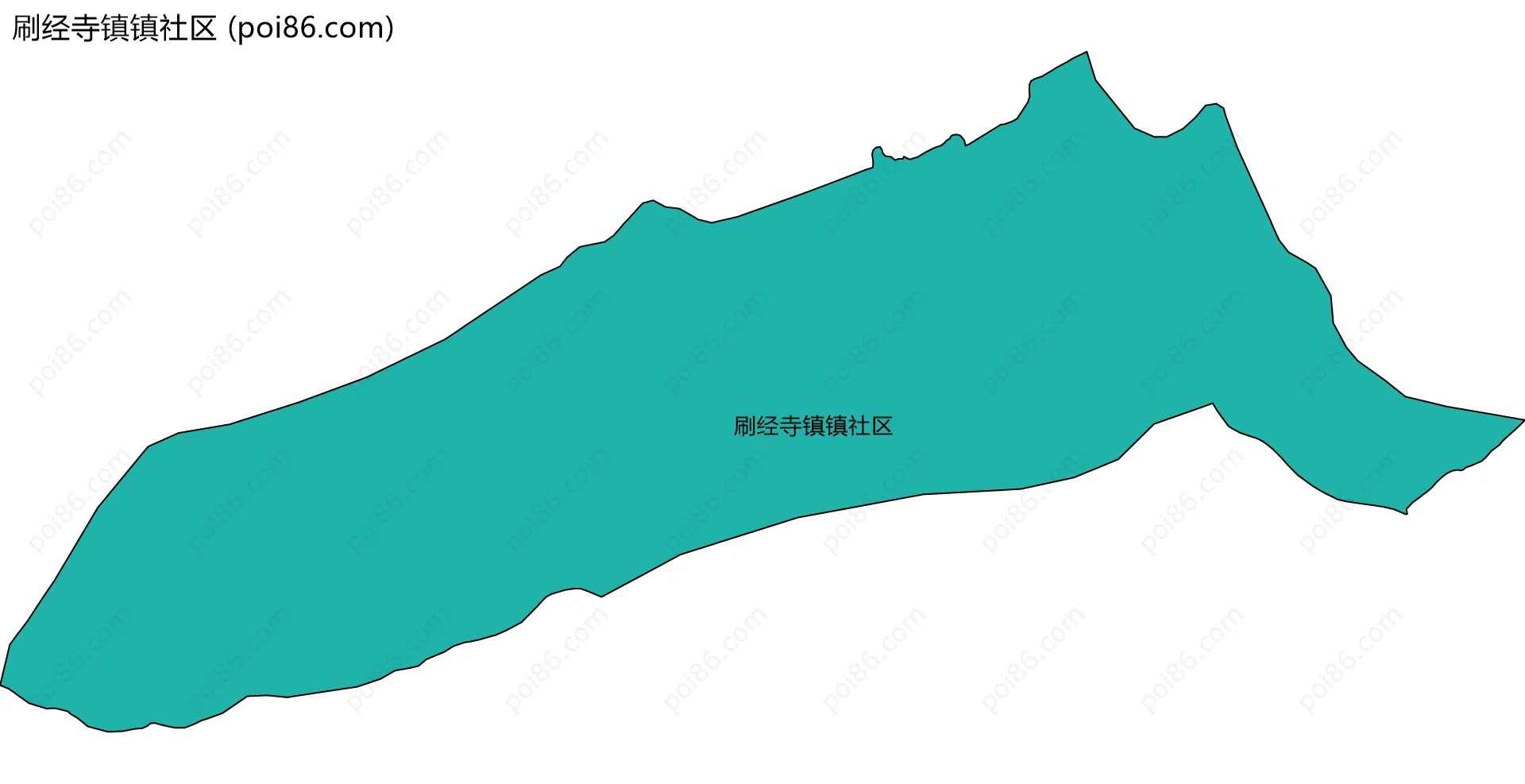 刷经寺镇镇社区边界地图