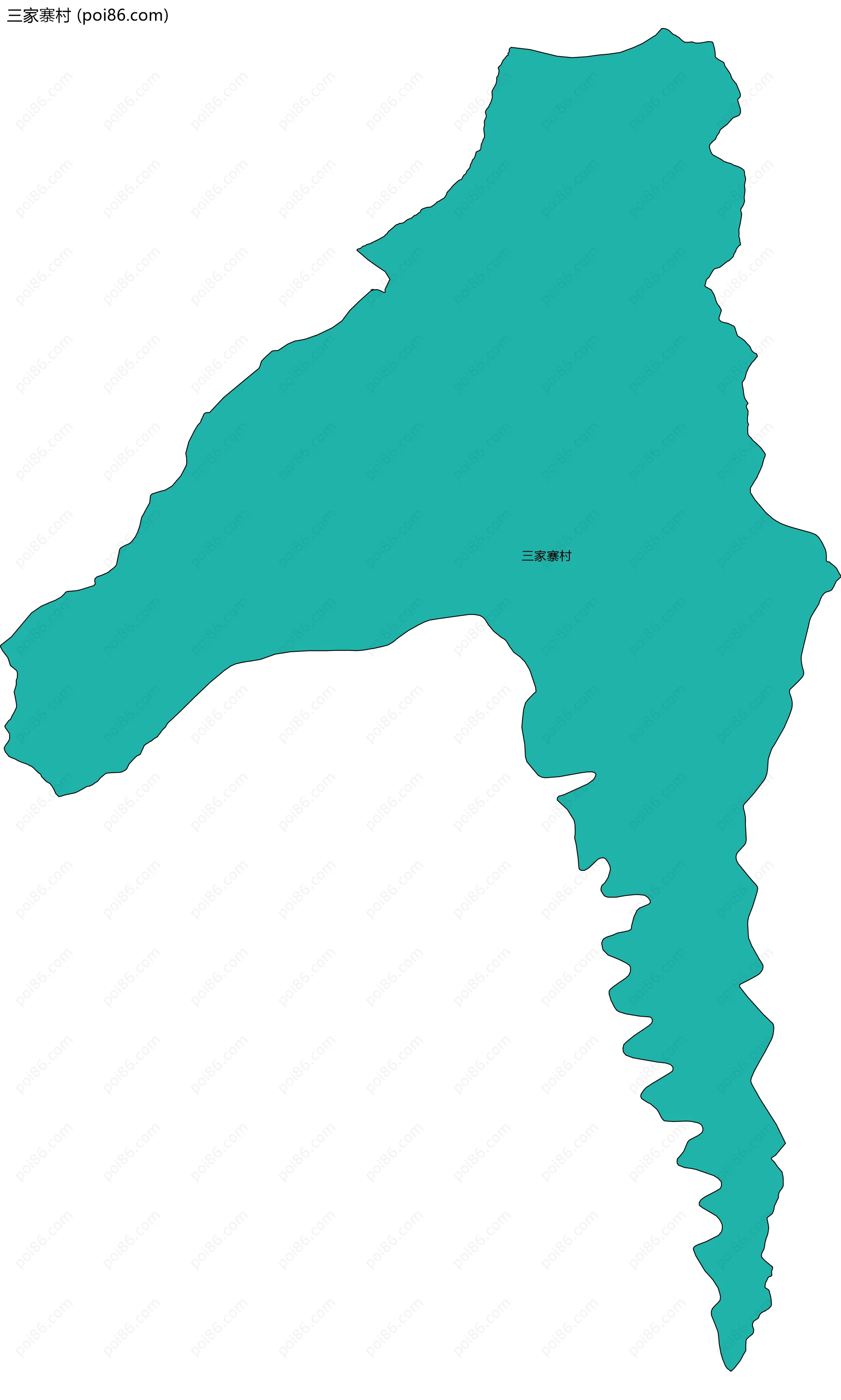 三家寨村边界地图