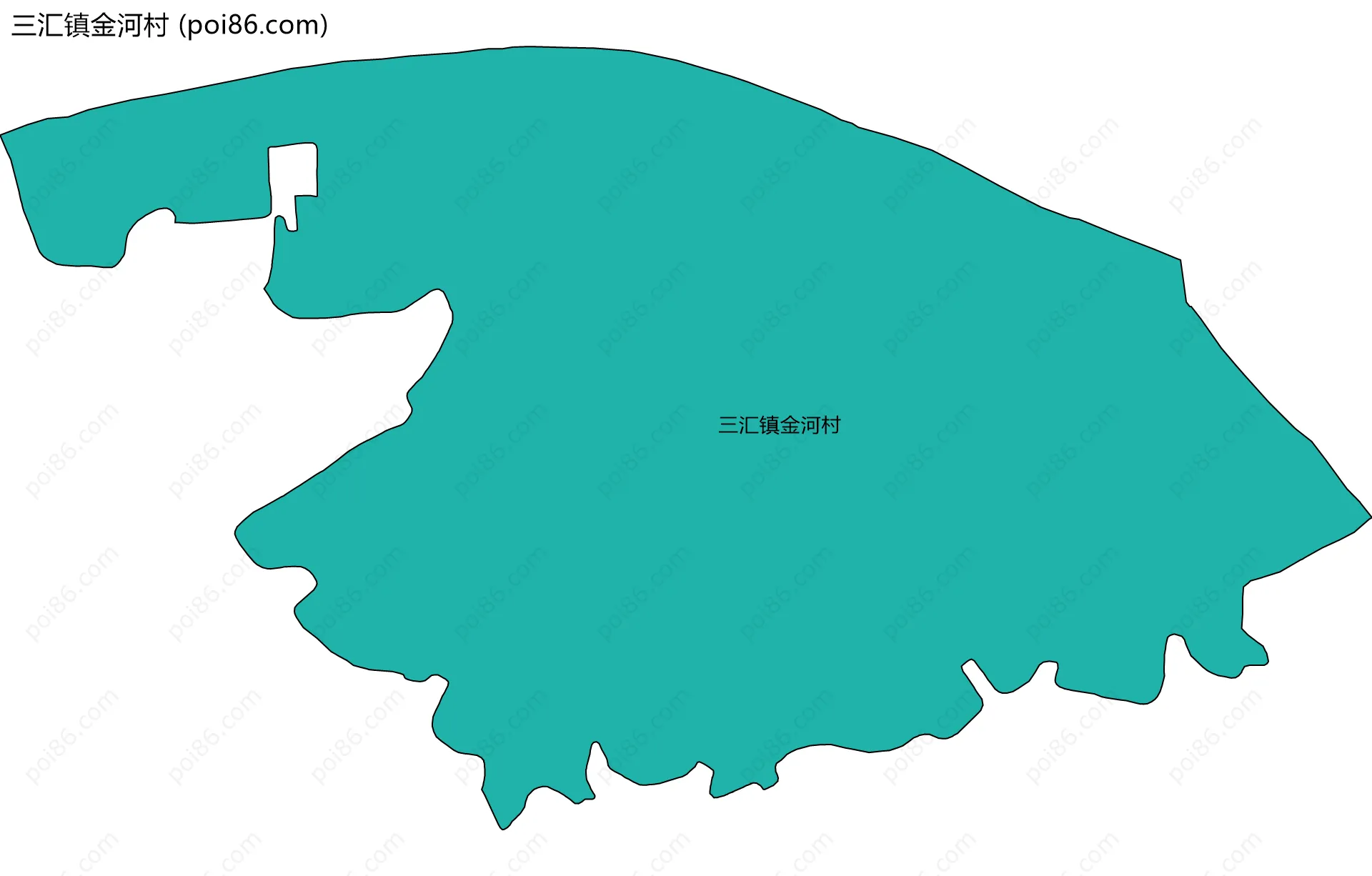 三汇镇金河村边界地图