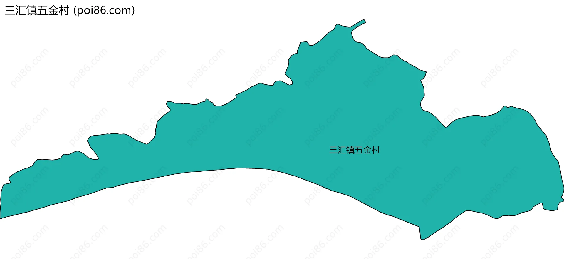 三汇镇五金村边界地图