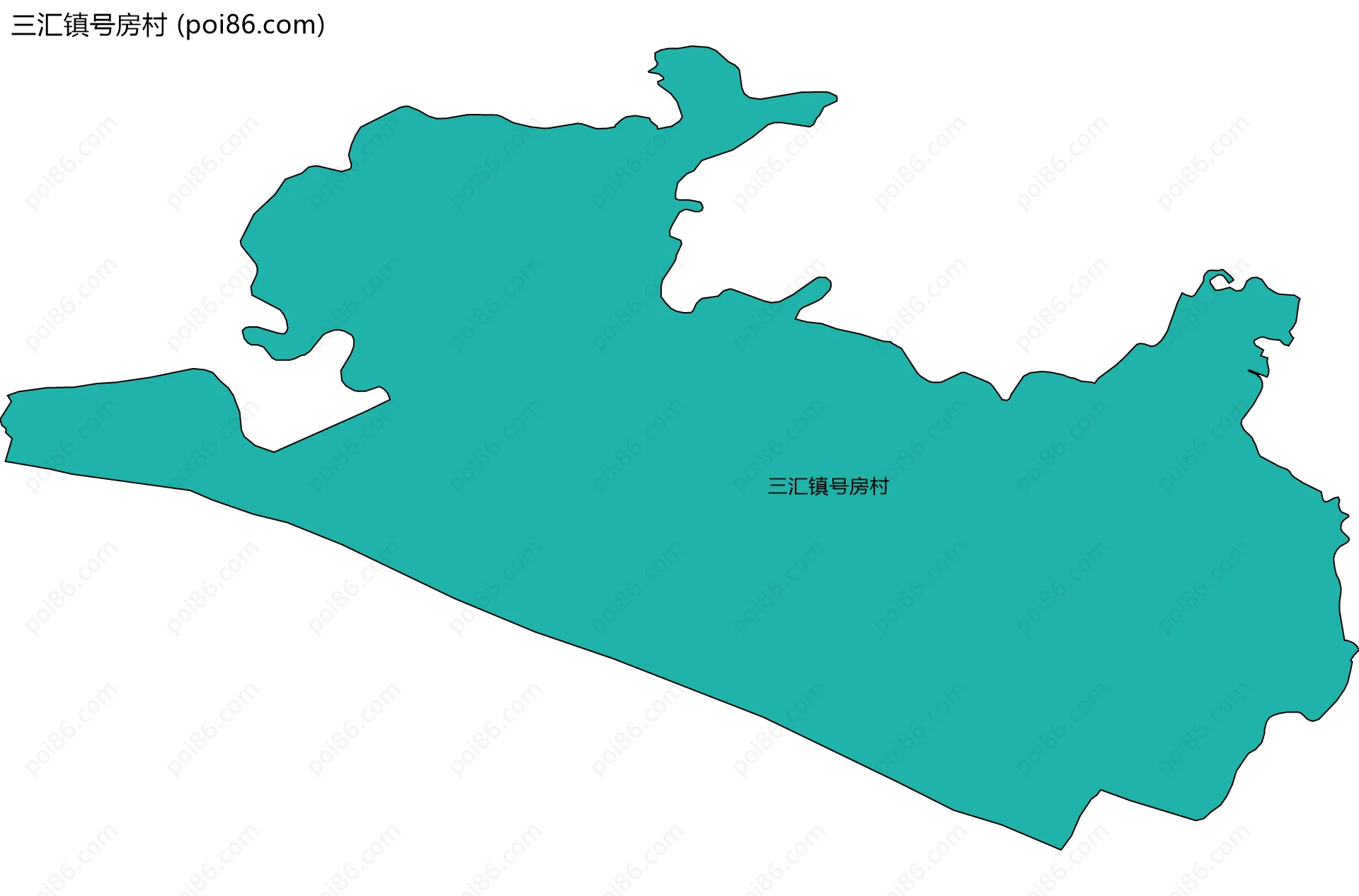 三汇镇号房村边界地图