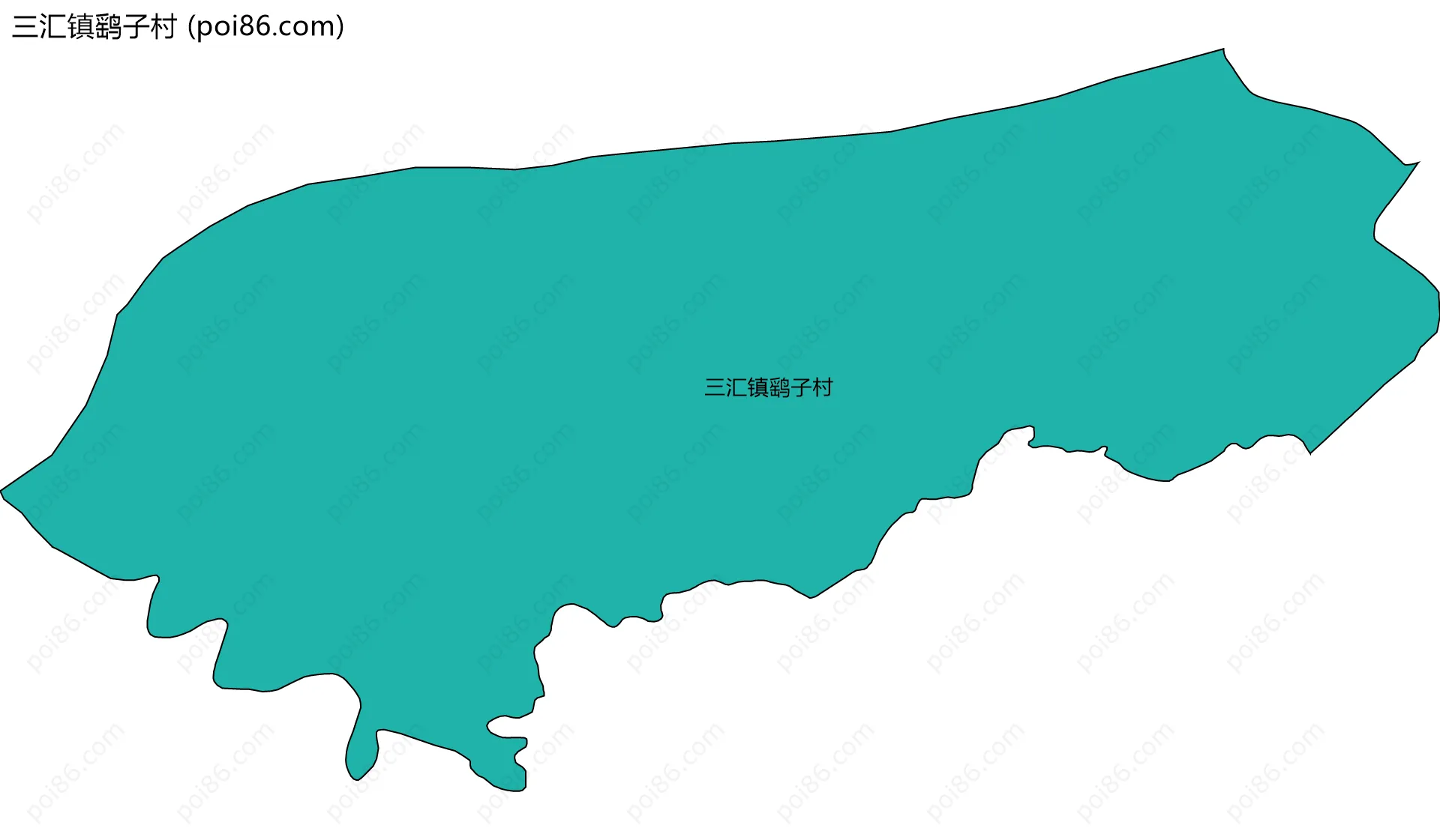 三汇镇鹞子村边界地图