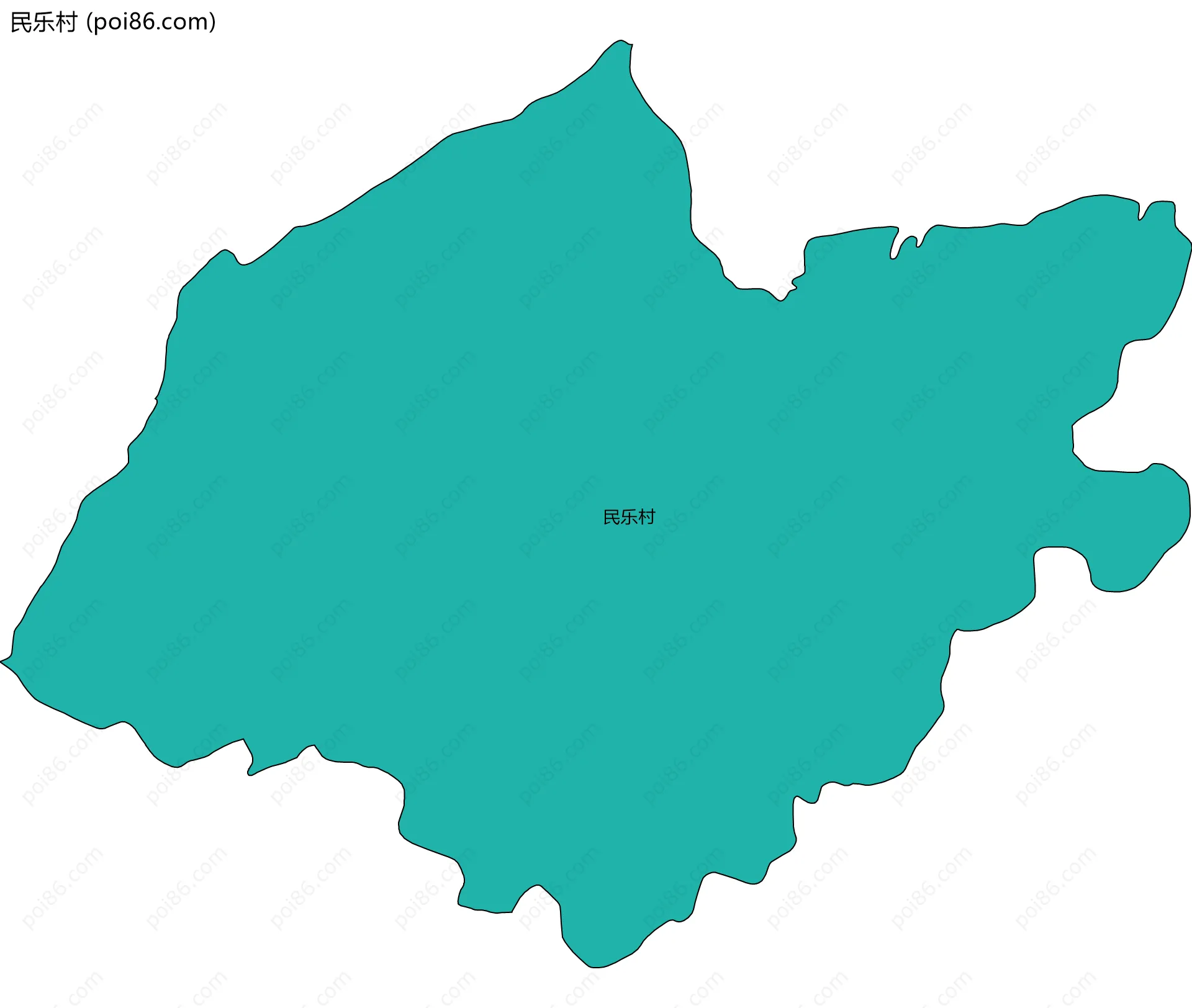 民乐村边界地图