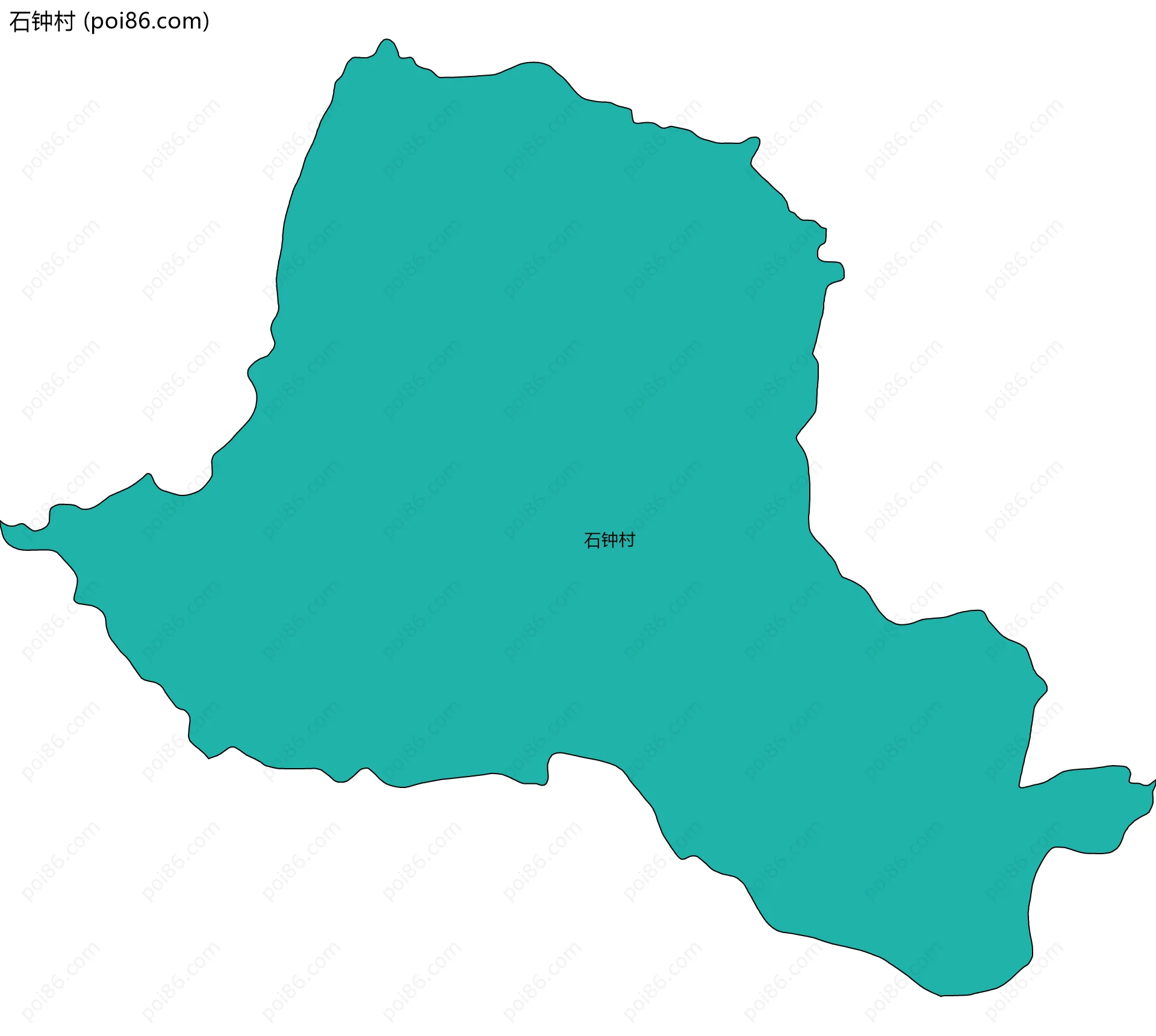 石钟村边界地图