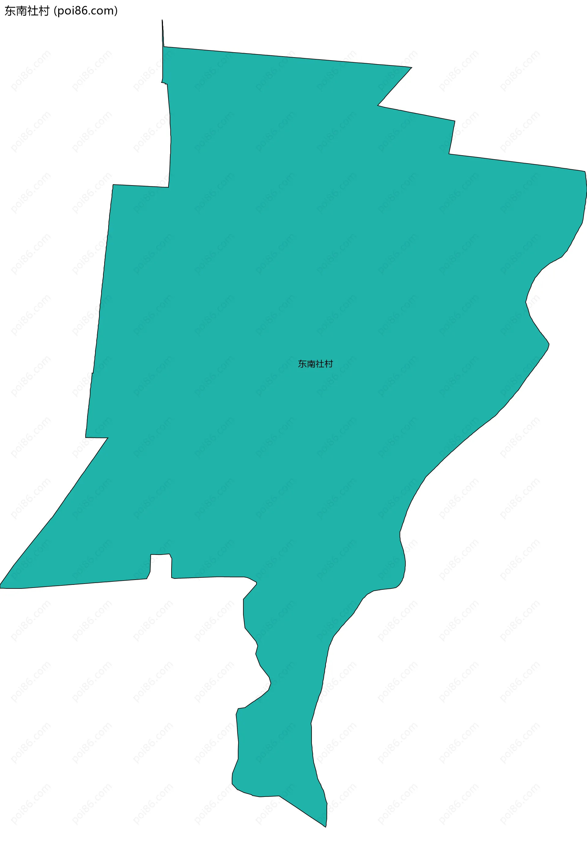 东南社村边界地图