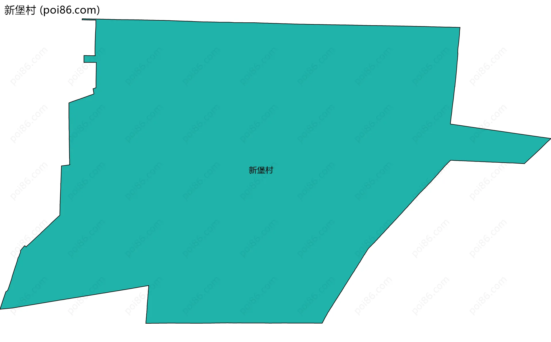 新堡村边界地图