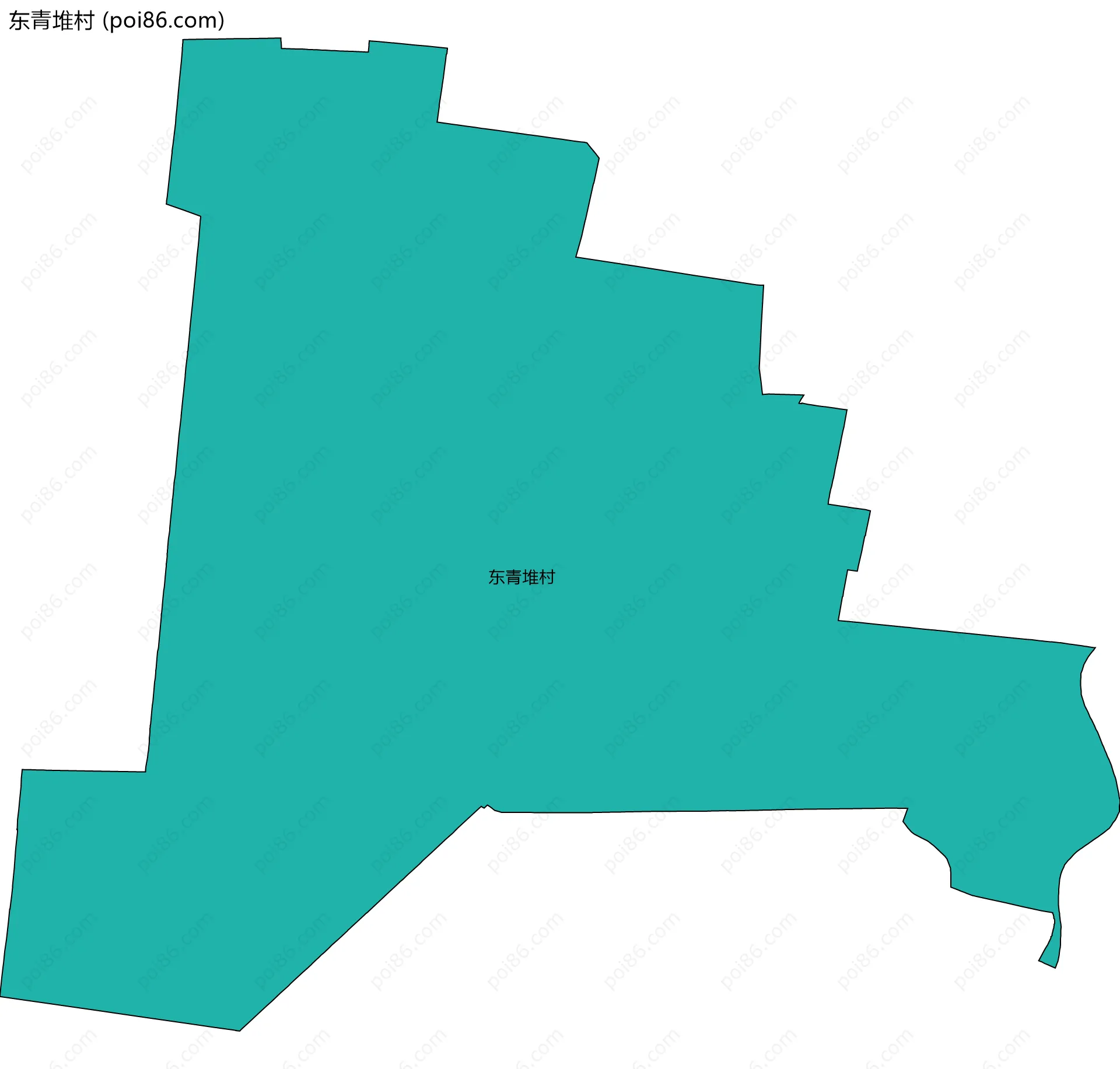 东青堆村边界地图