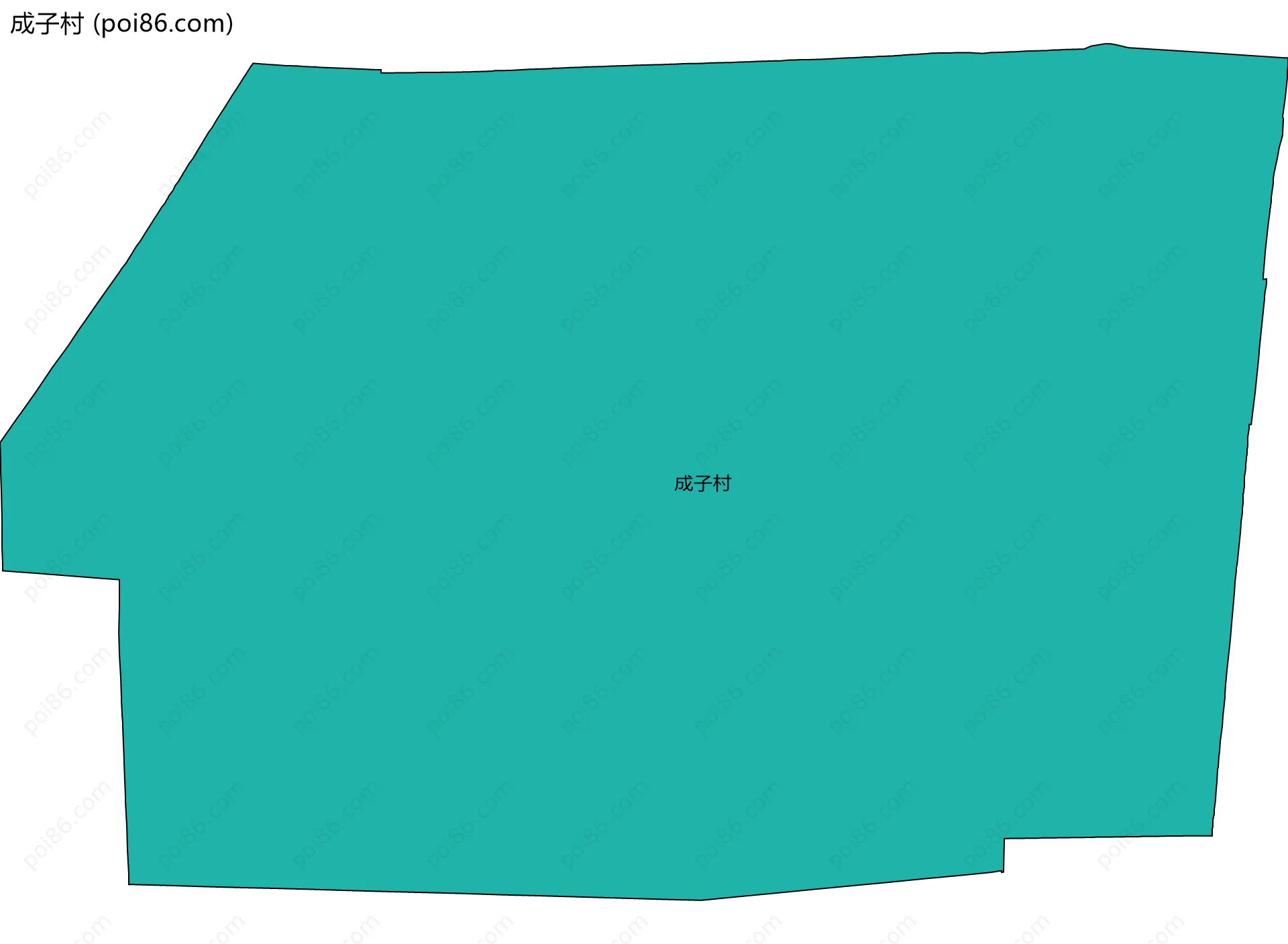 成子村边界地图