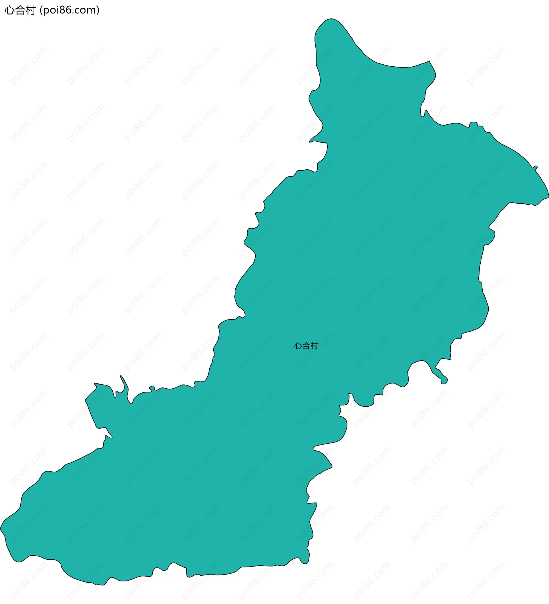 心合村边界地图