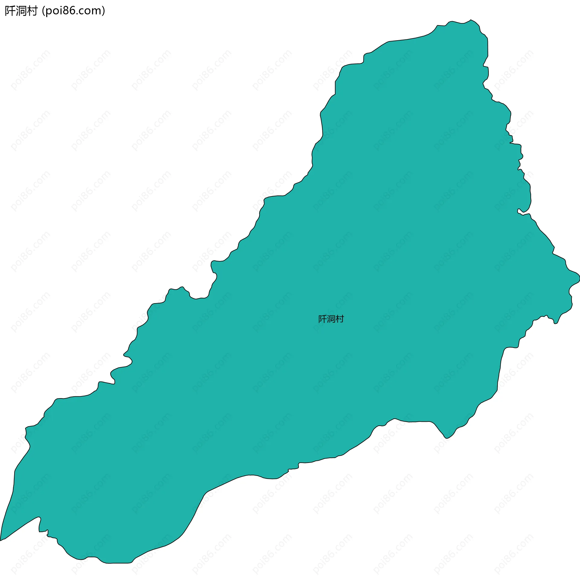 阡洞村边界地图