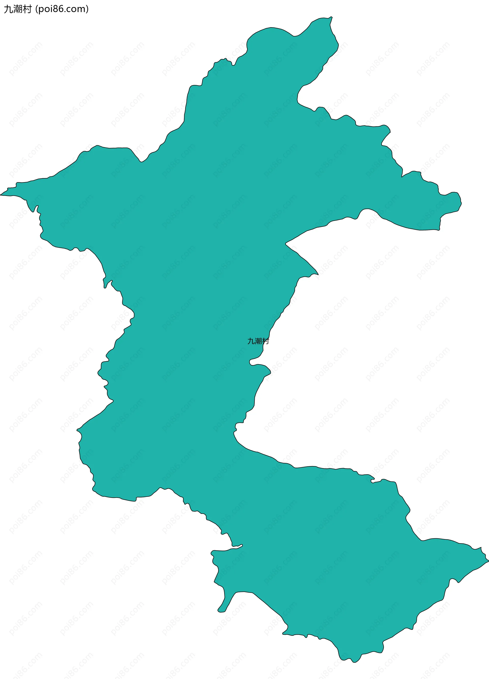 九潮村边界地图