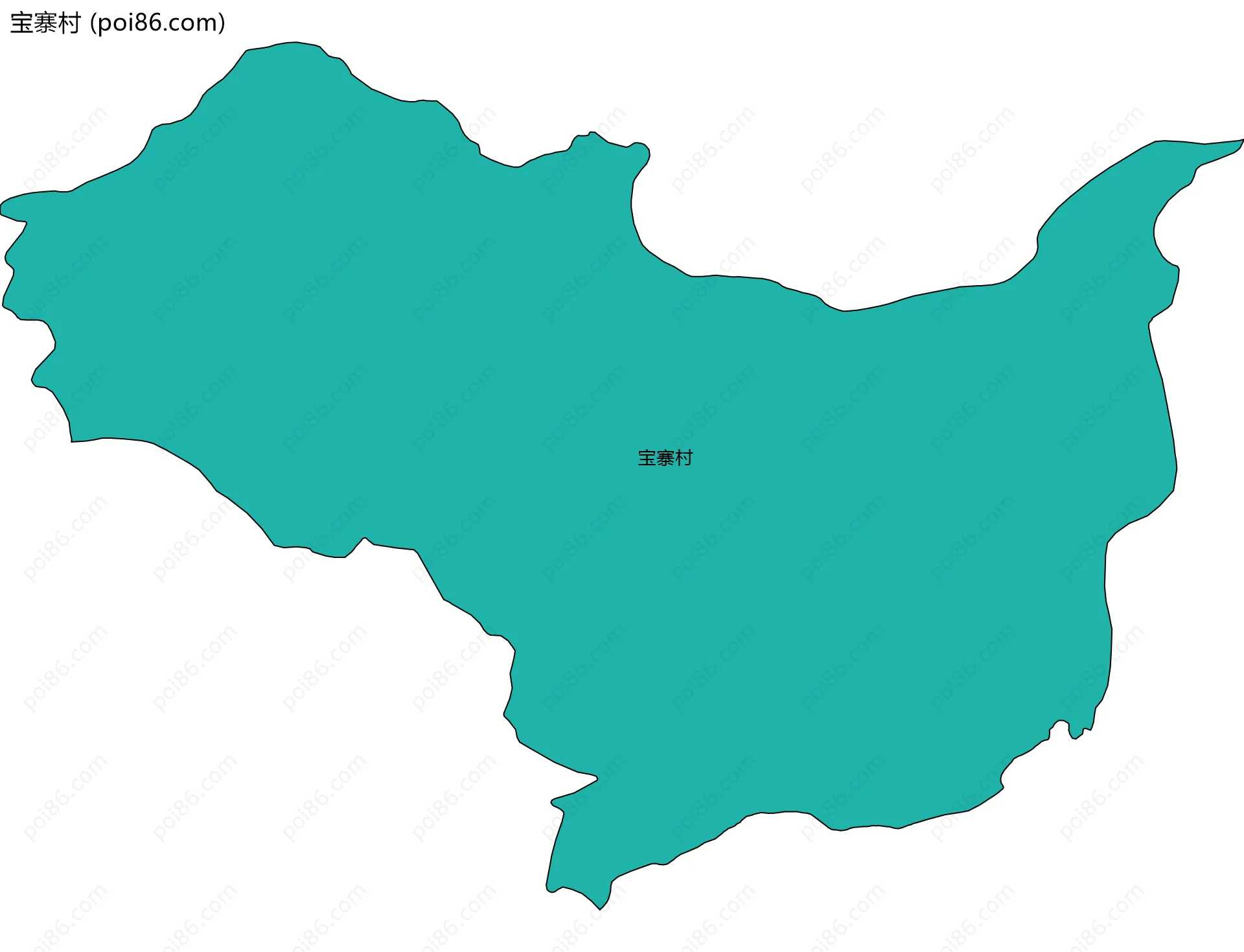宝寨村边界地图