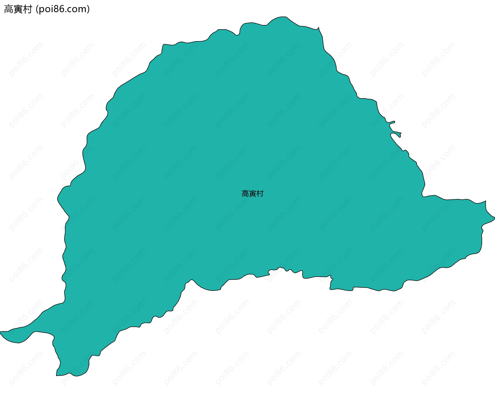 高寅村边界地图