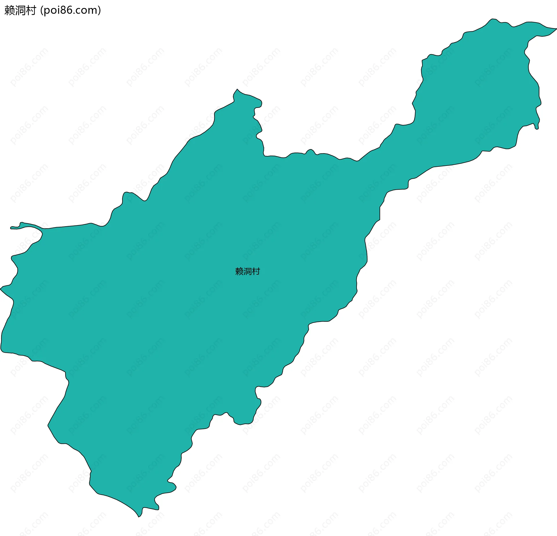 赖洞村边界地图