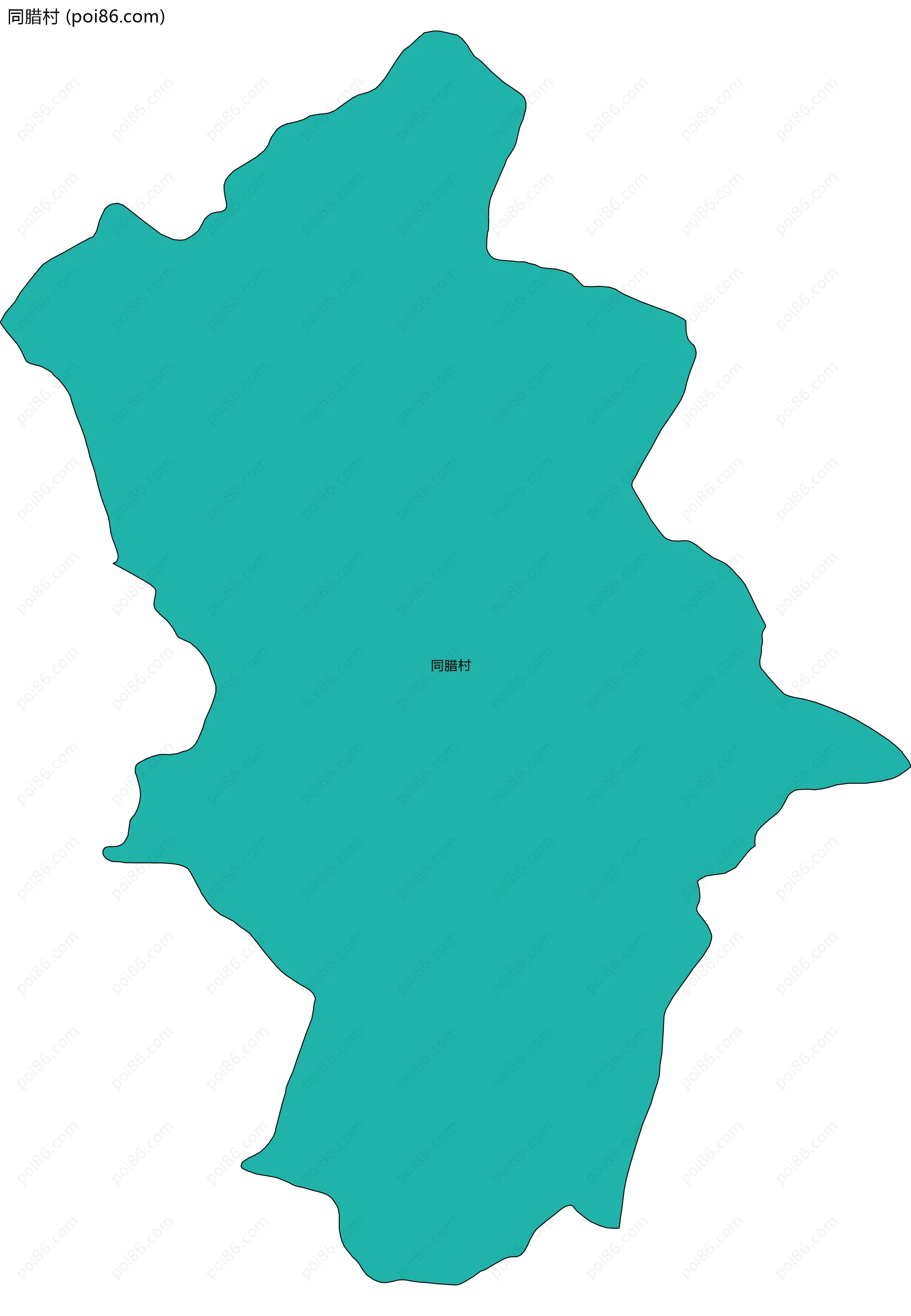 同腊村边界地图