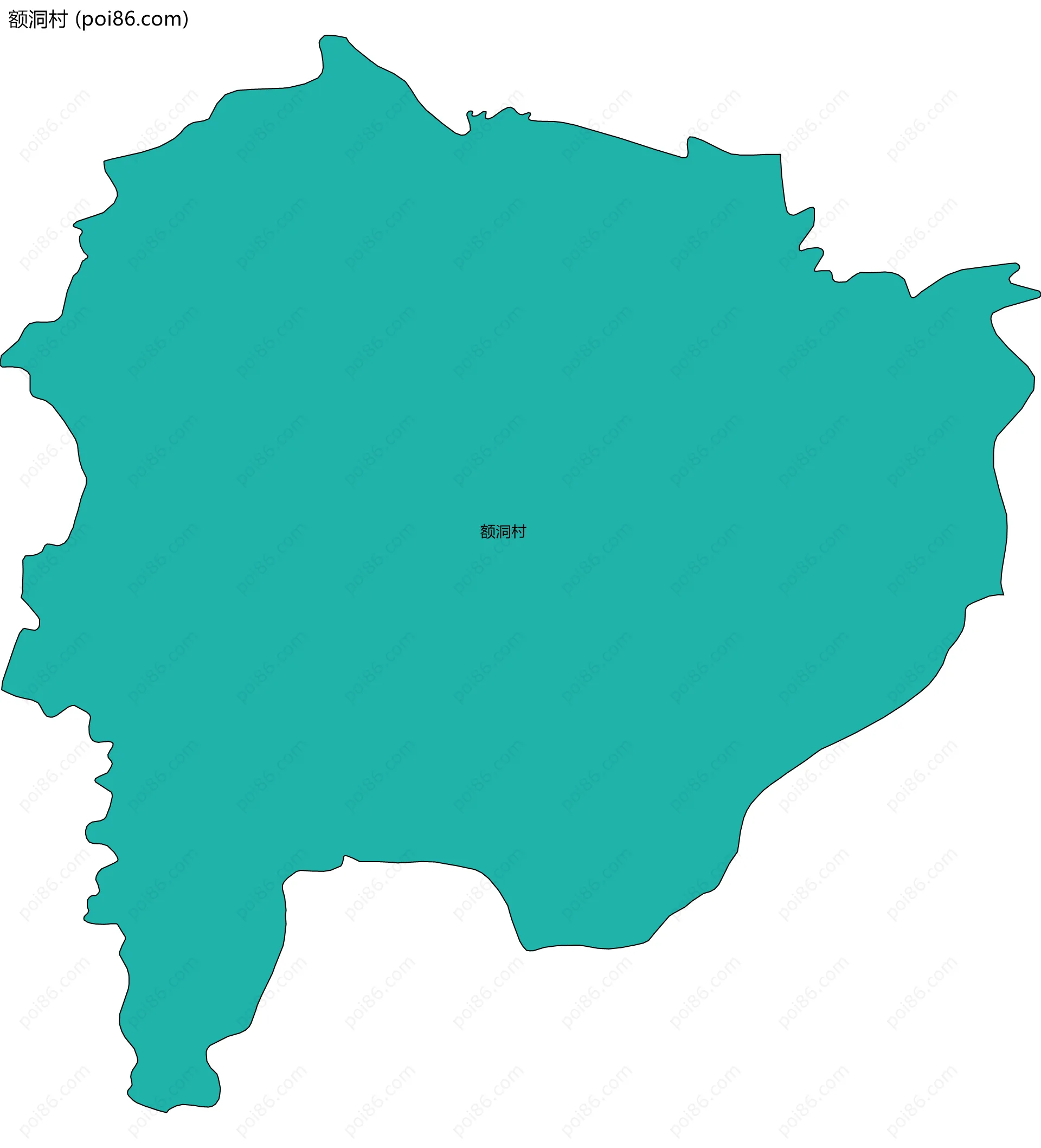 额洞村边界地图