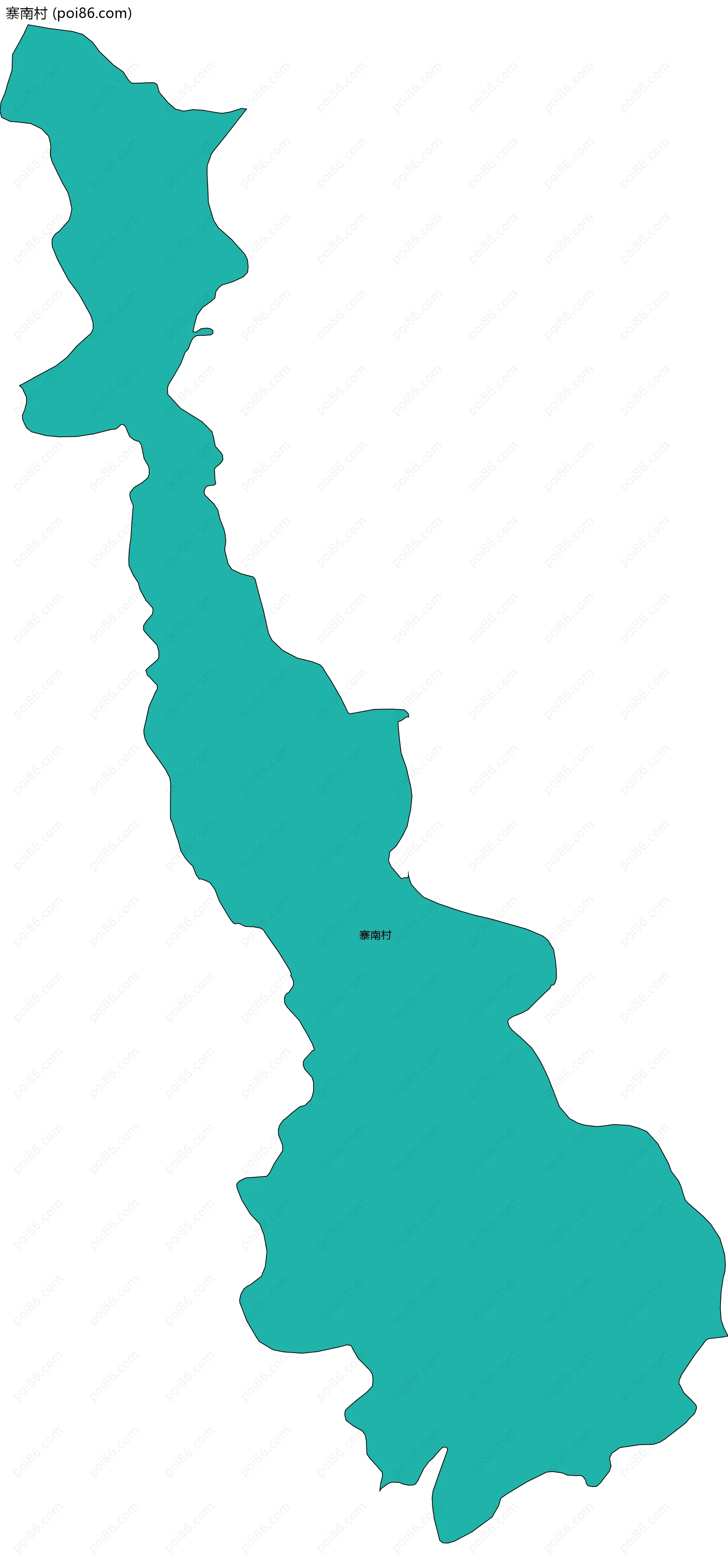 寨南村边界地图