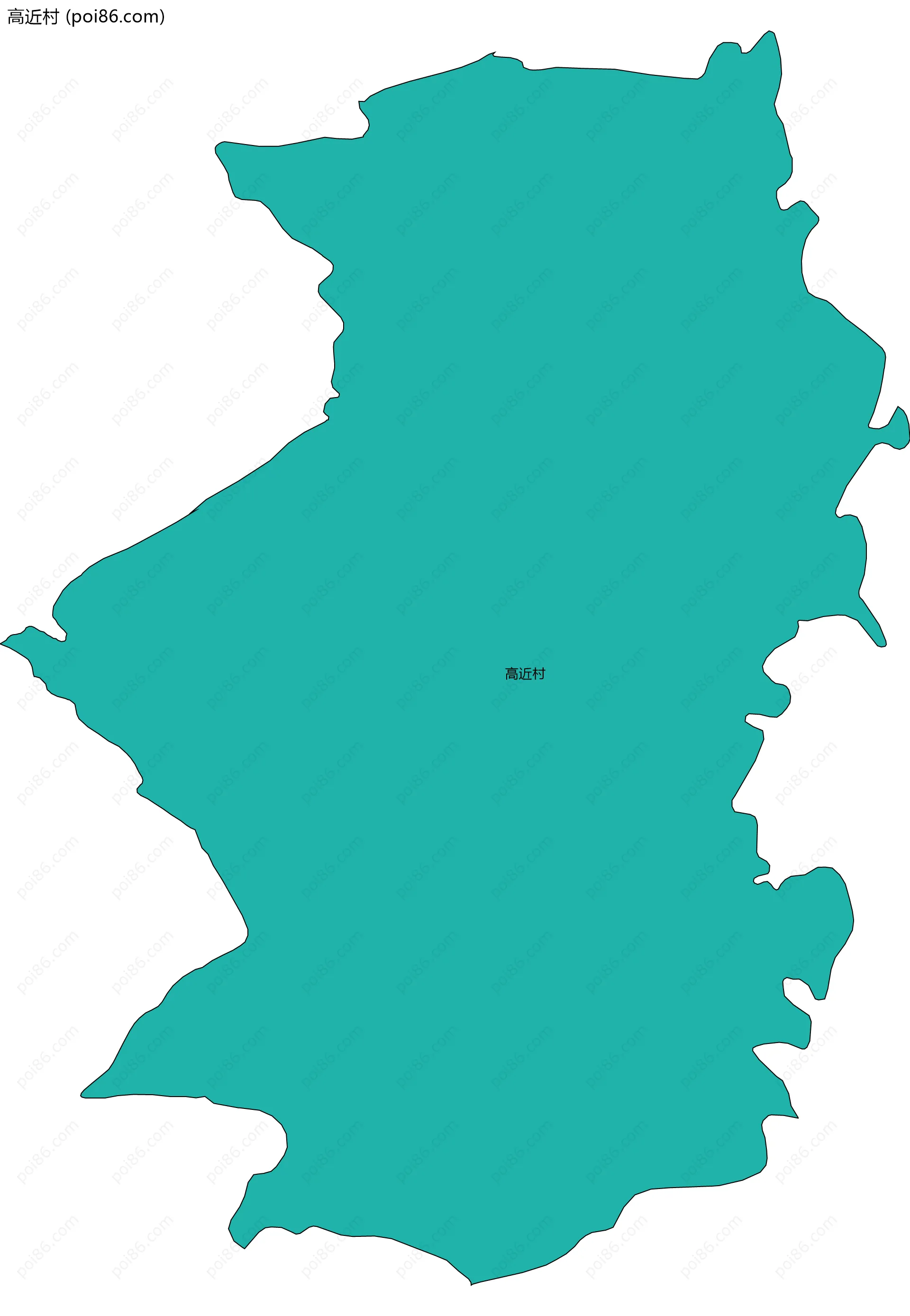 高近村边界地图