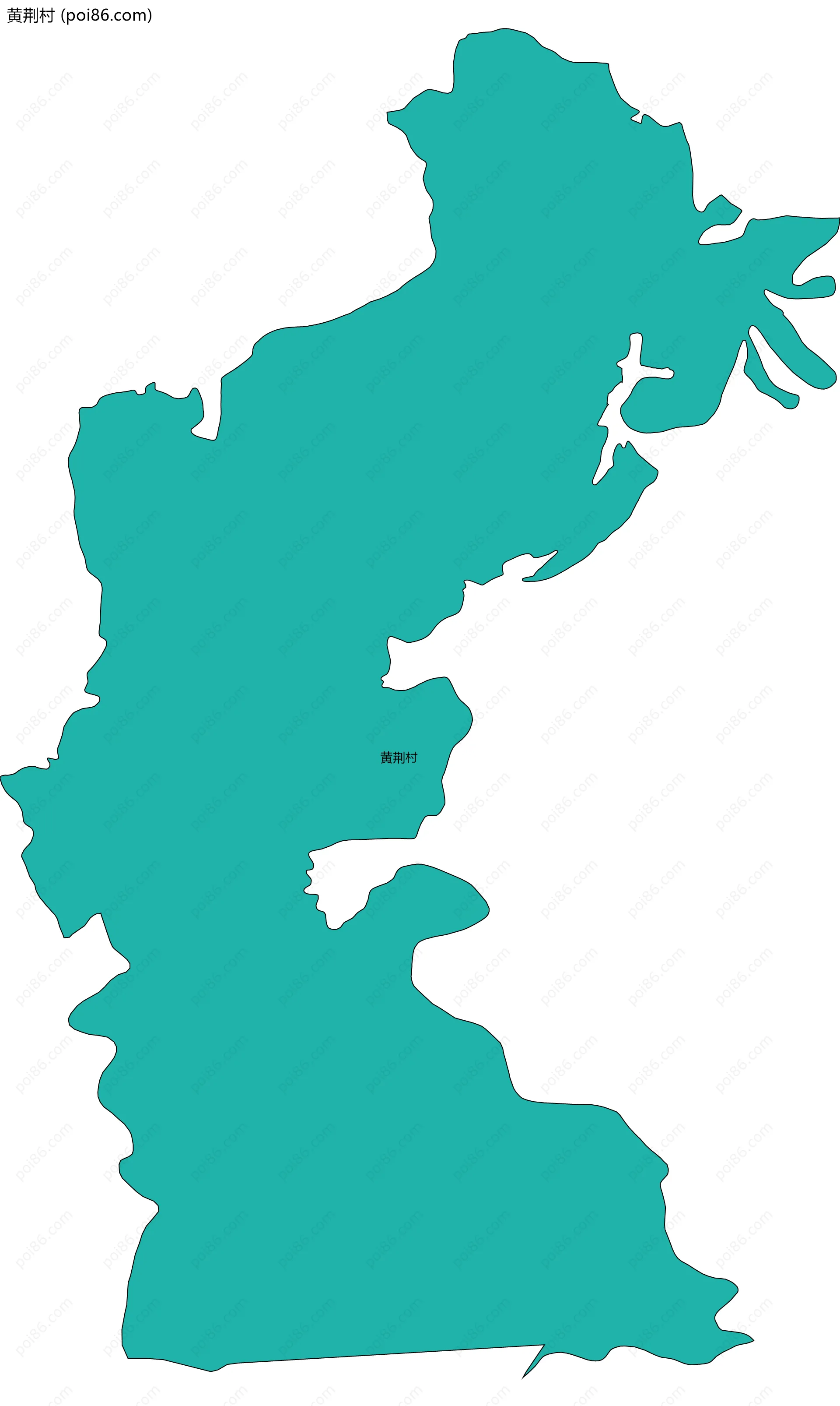 黄荆村边界地图