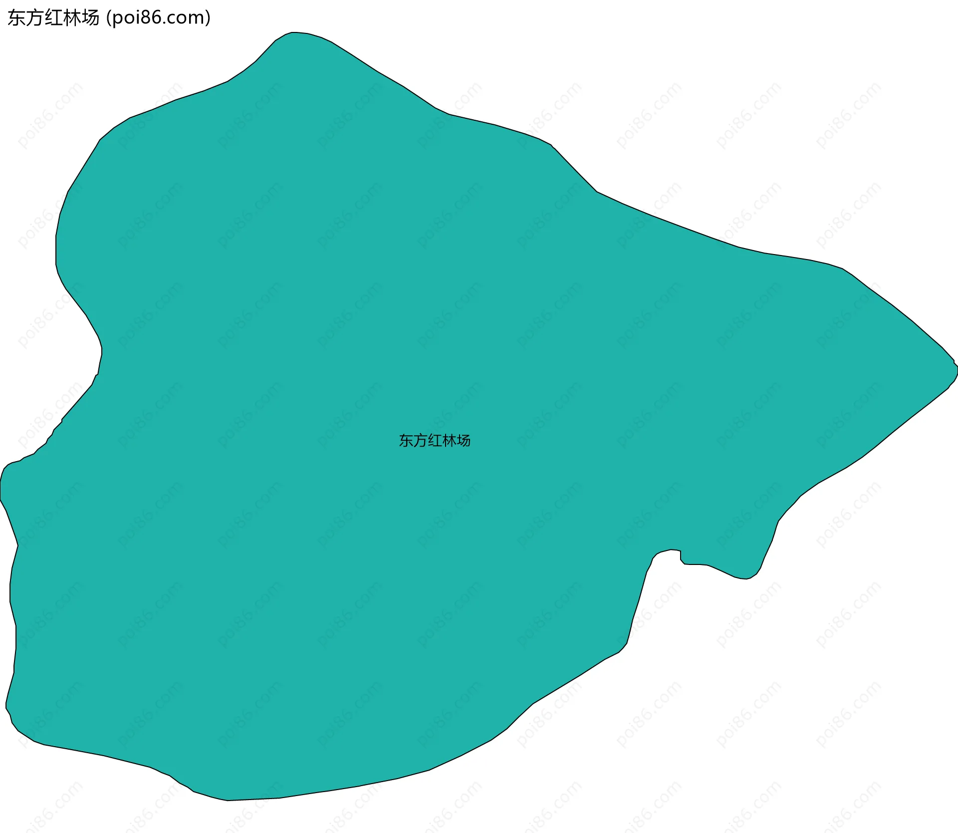 东方红林场边界地图