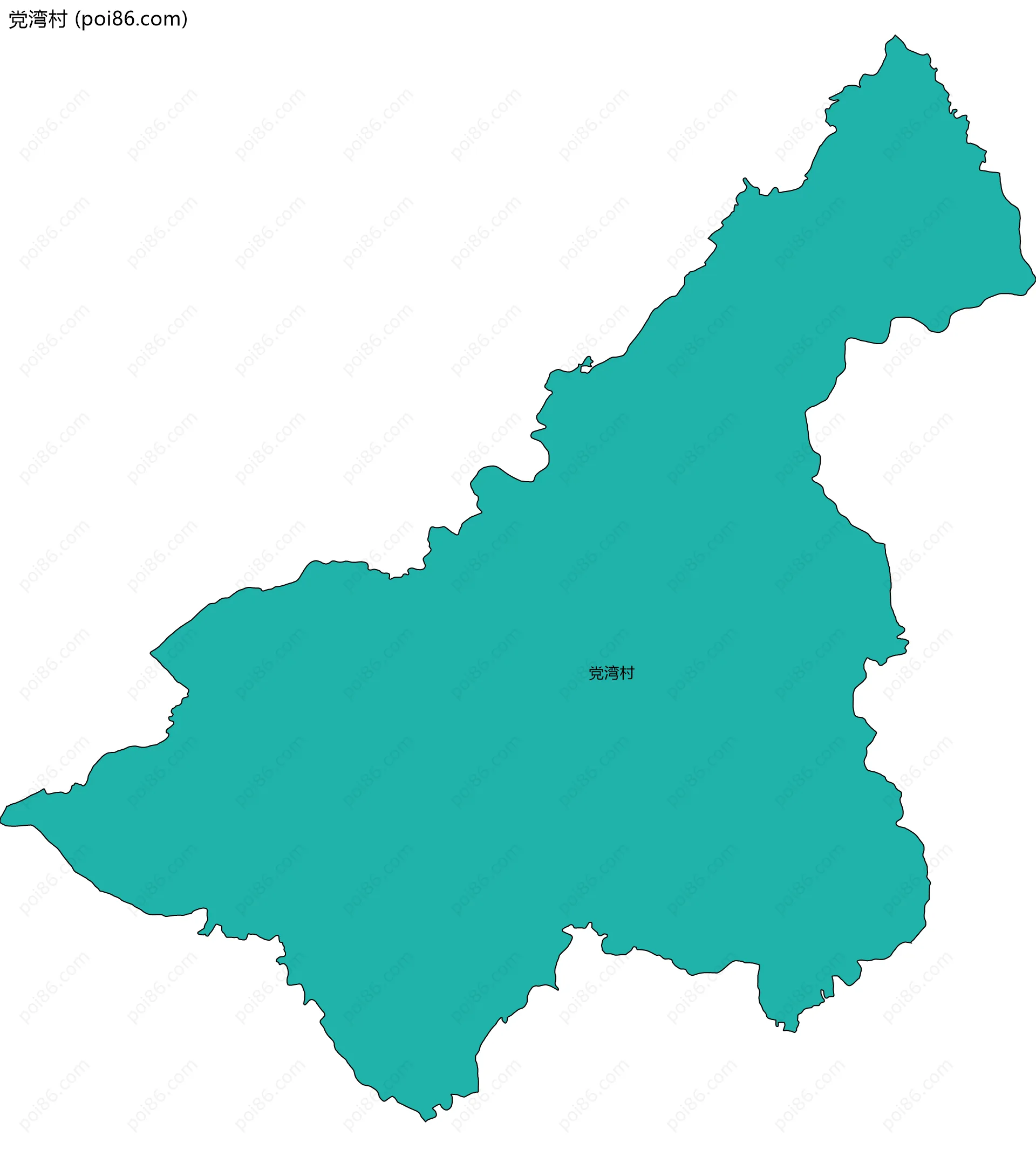 党湾村边界地图