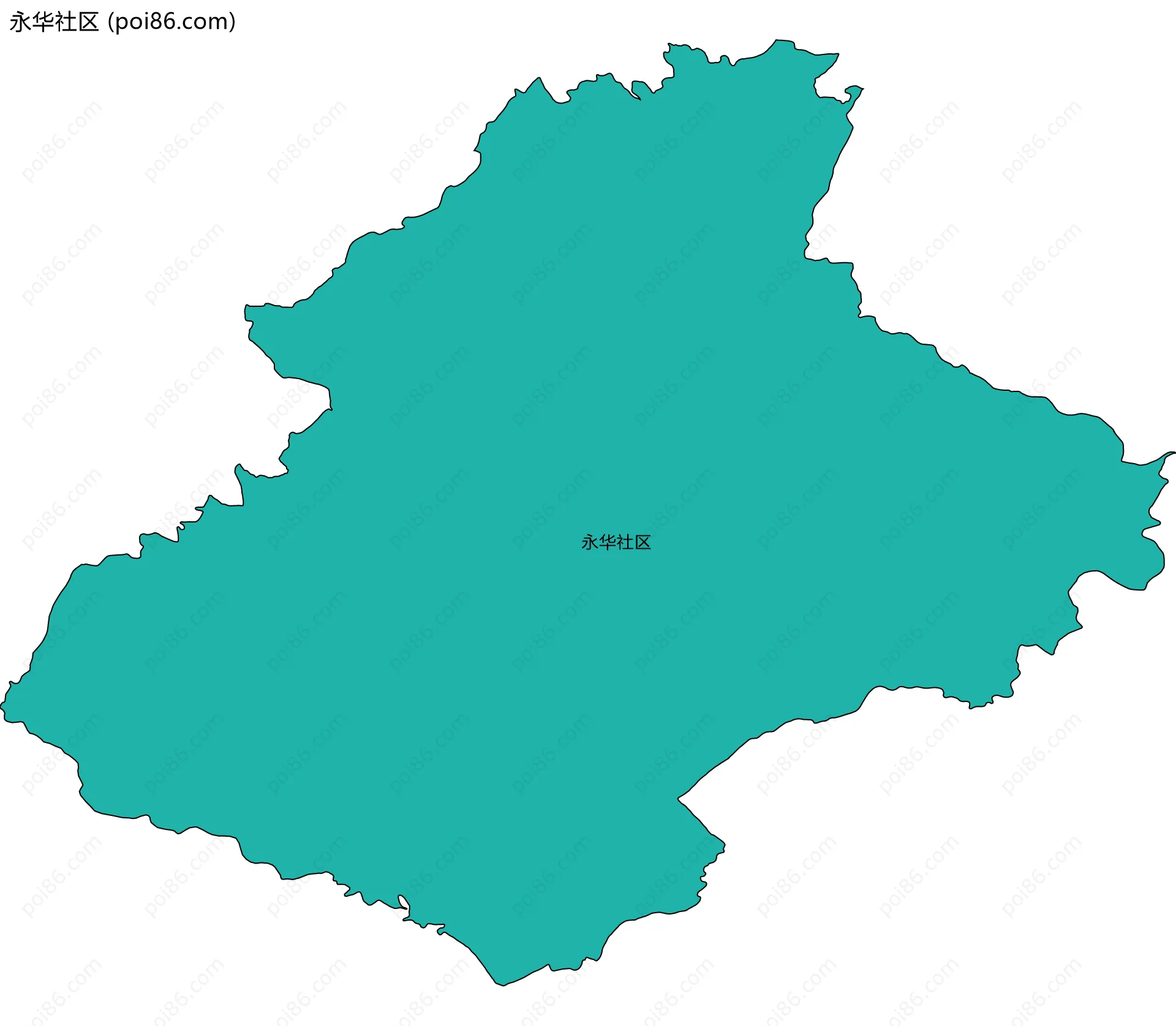 永华社区边界地图