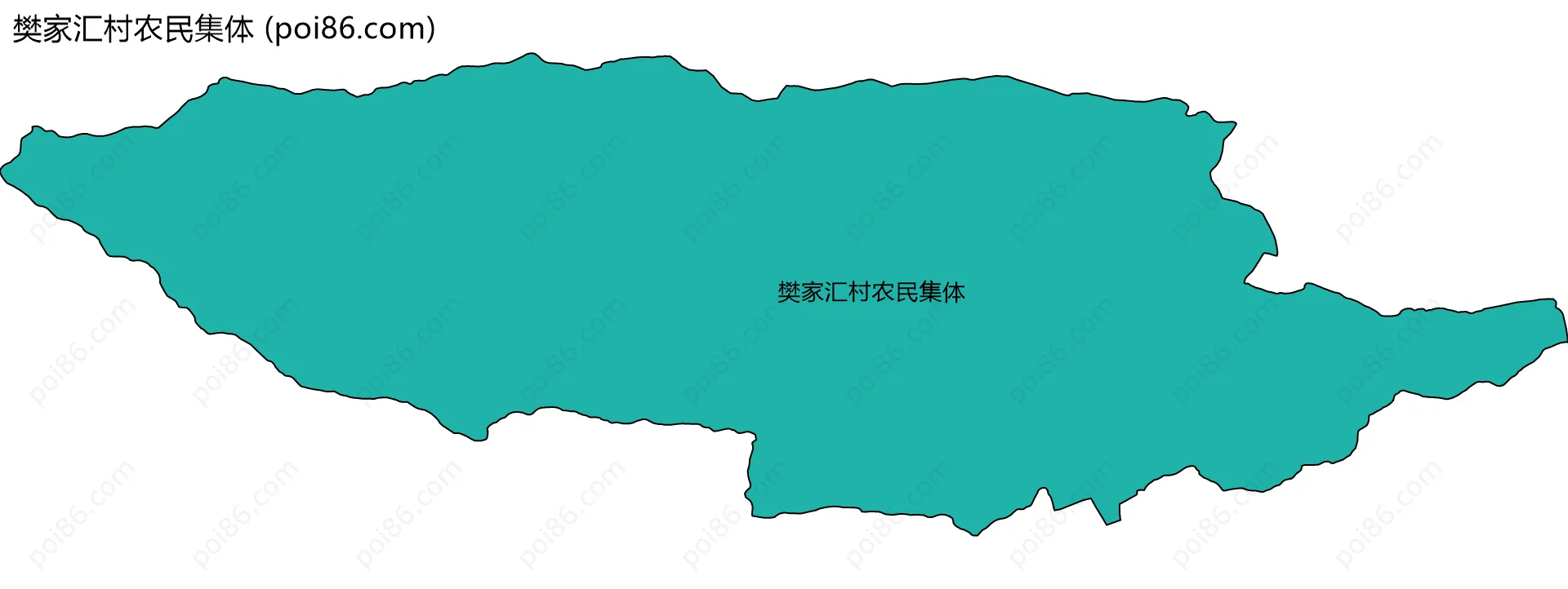 樊家汇村农民集体边界地图