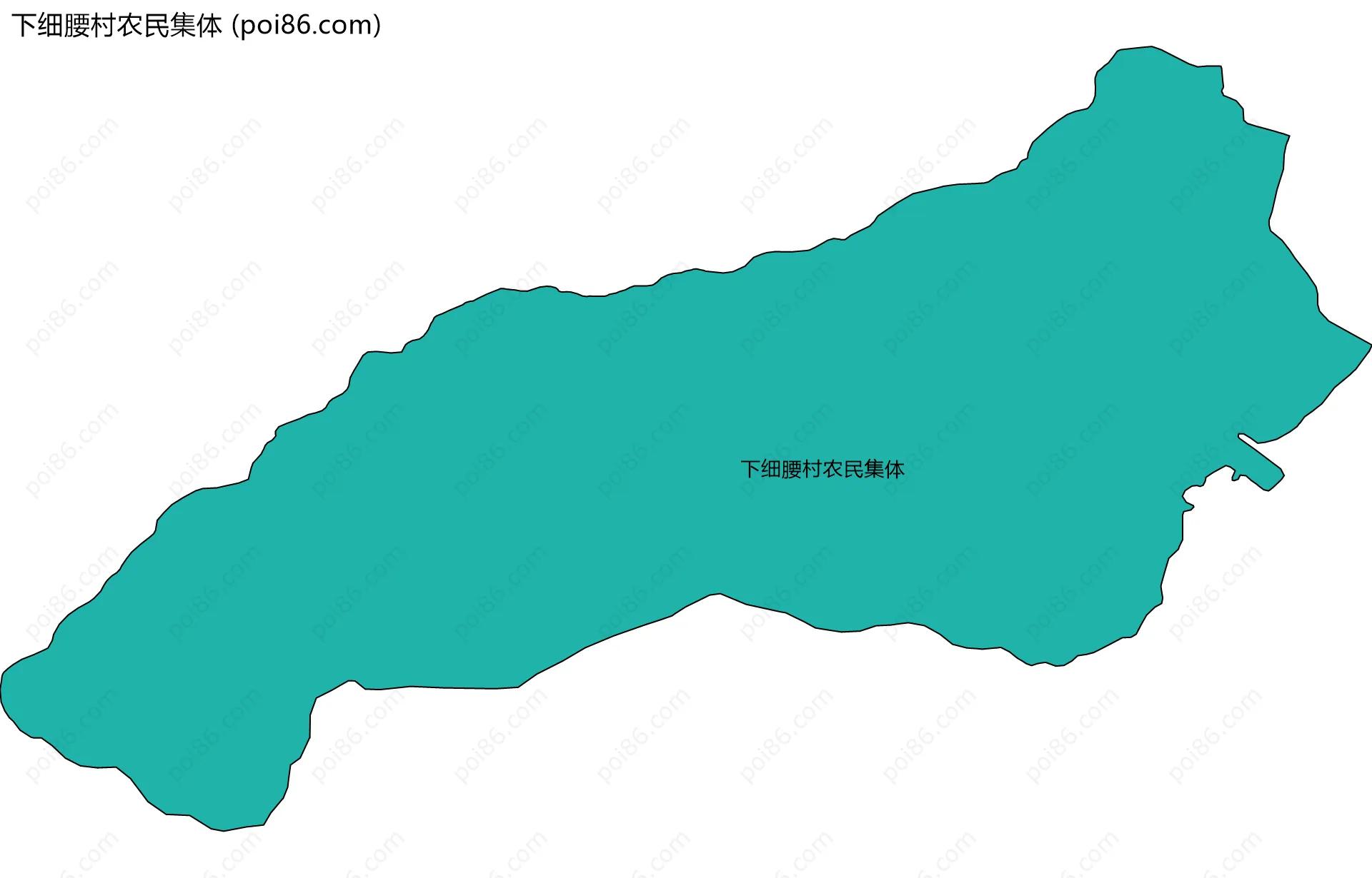 下细腰村农民集体边界地图