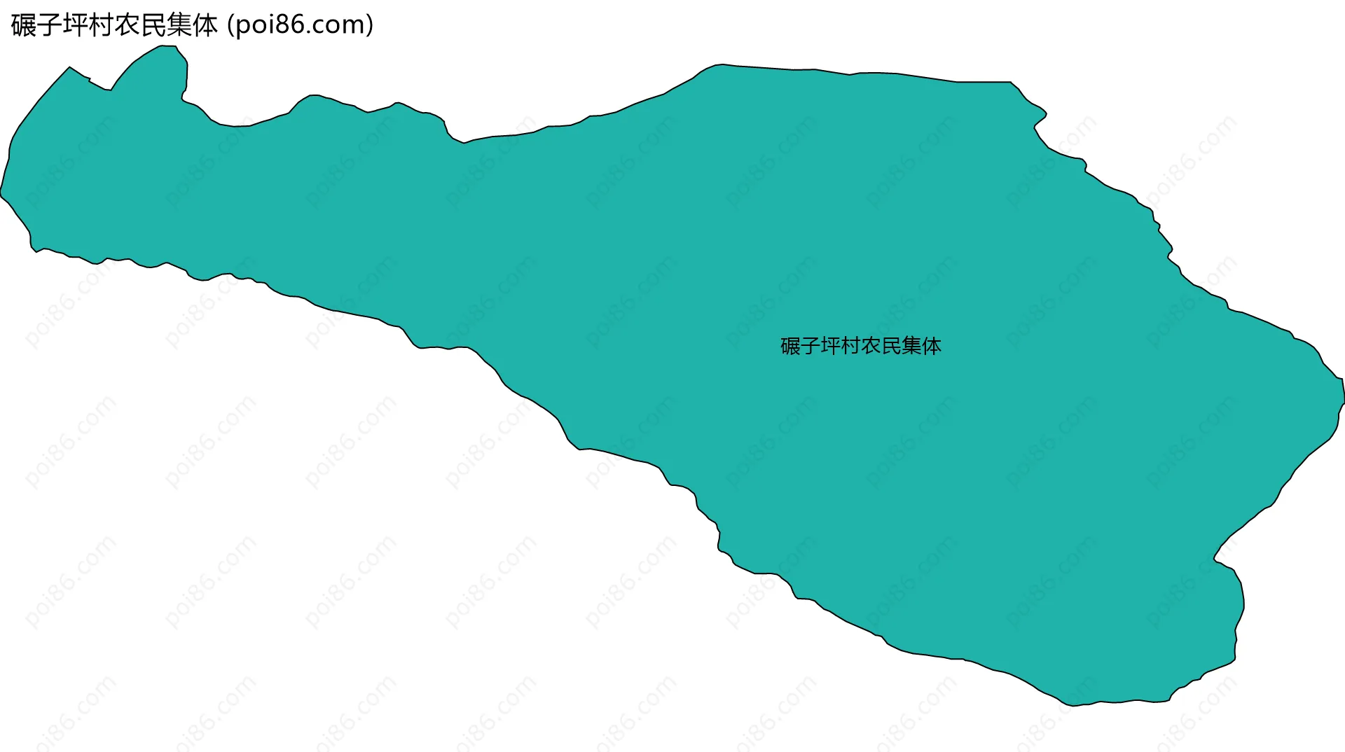 碾子坪村农民集体边界地图