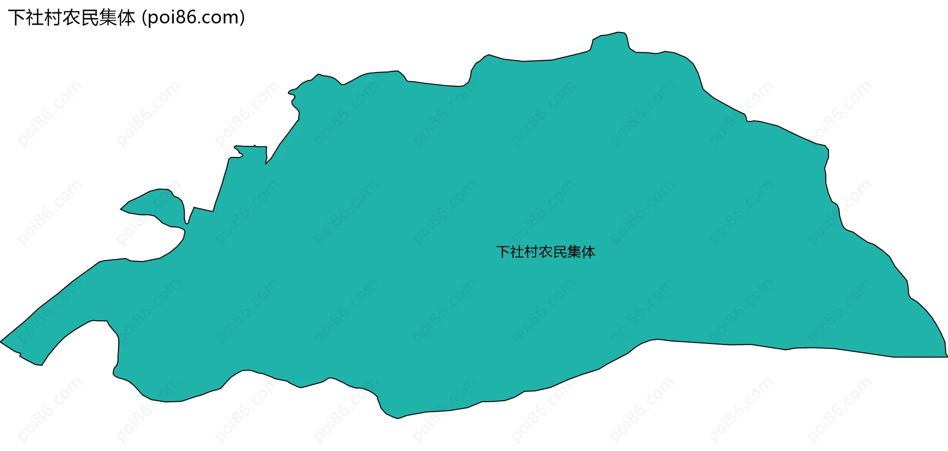 下社村农民集体边界地图