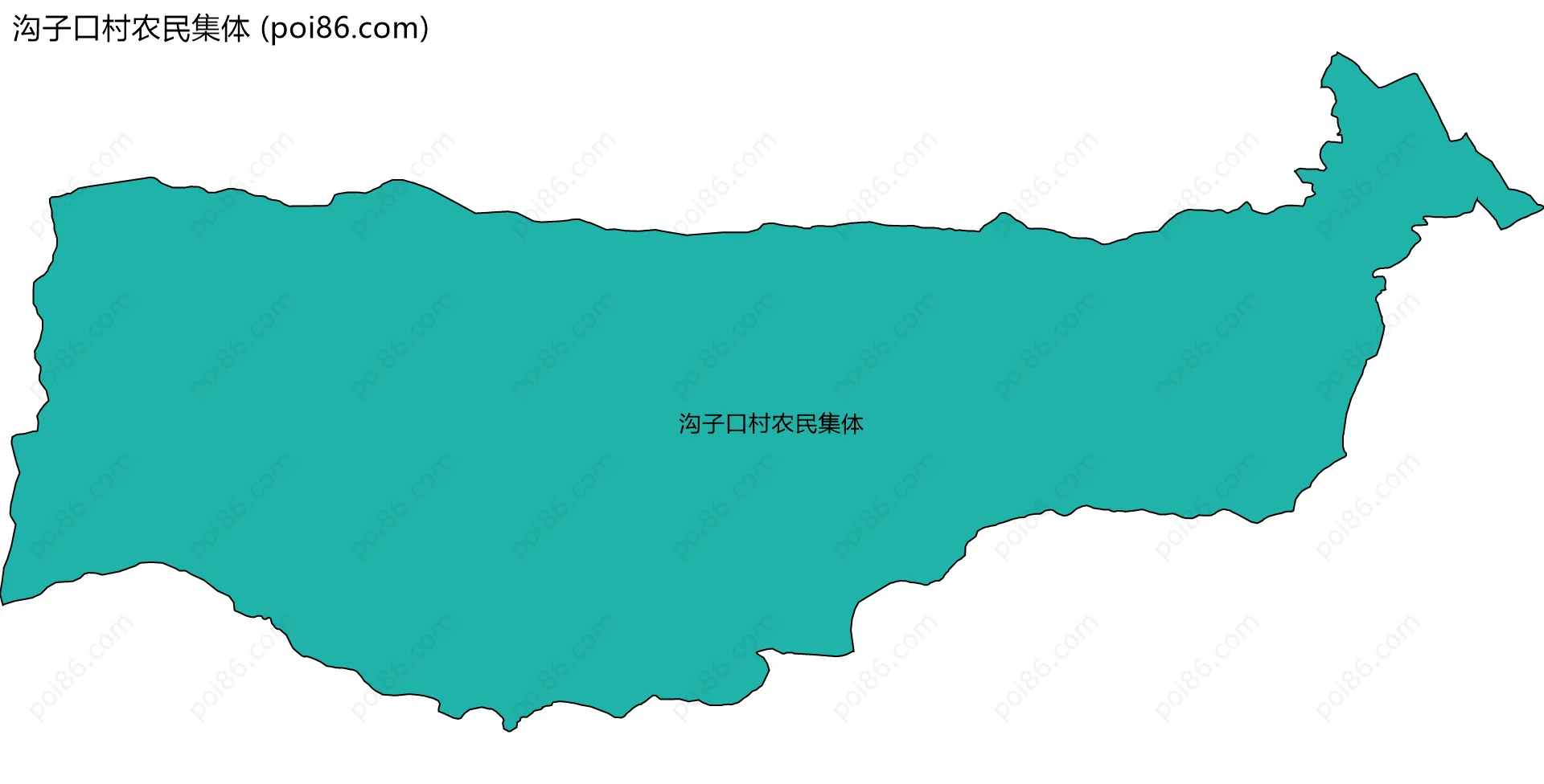 沟子口村农民集体边界地图