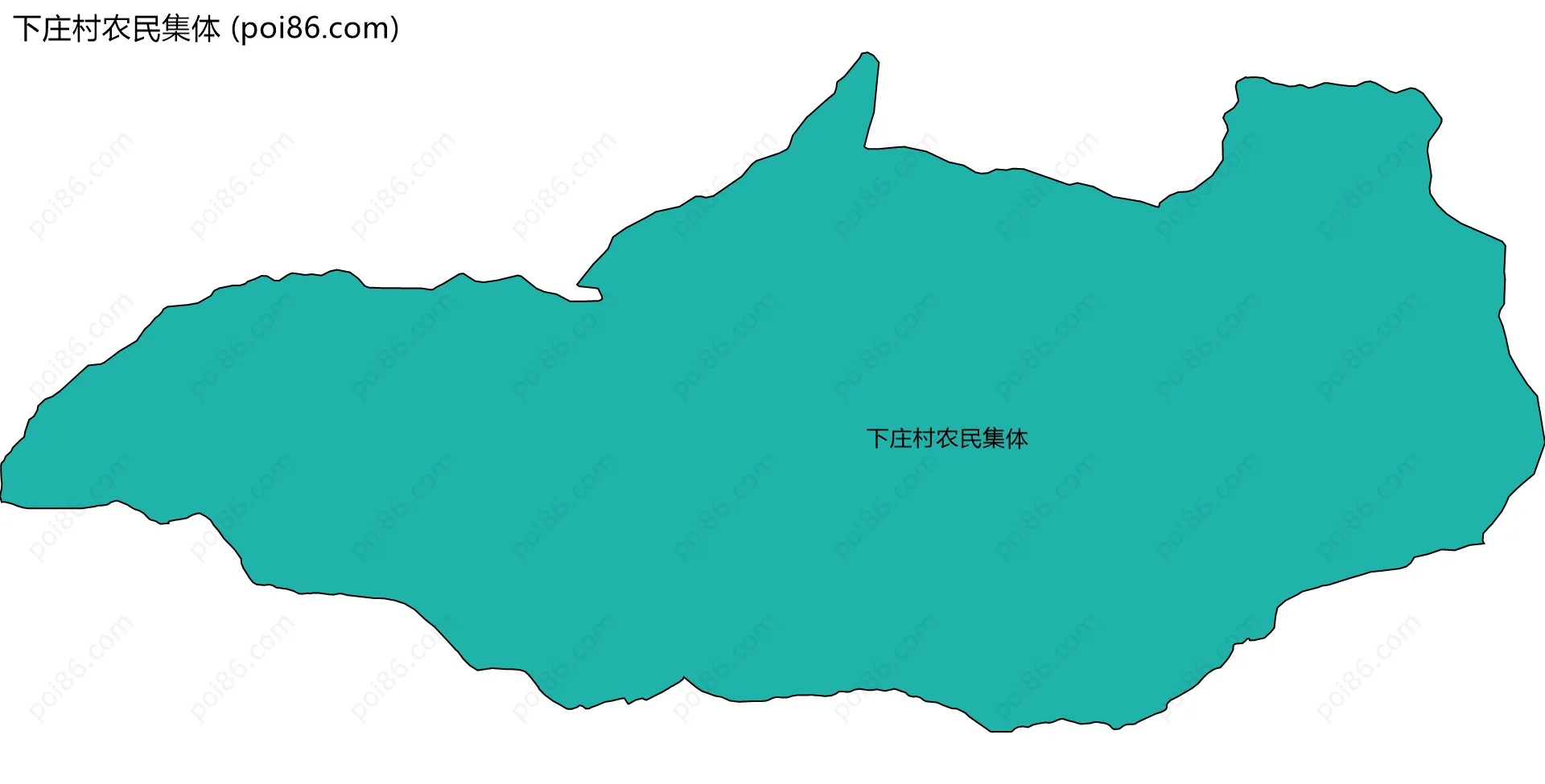 下庄村农民集体边界地图