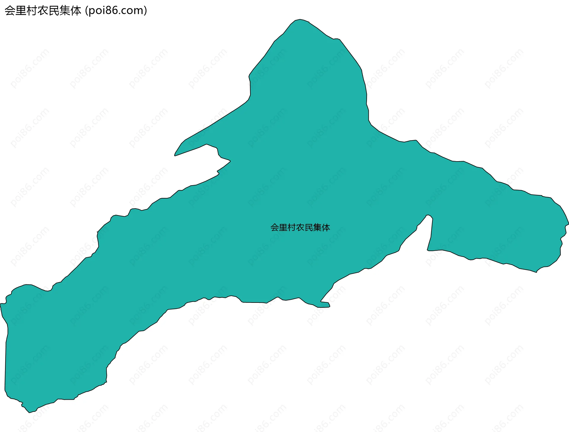 会里村农民集体边界地图