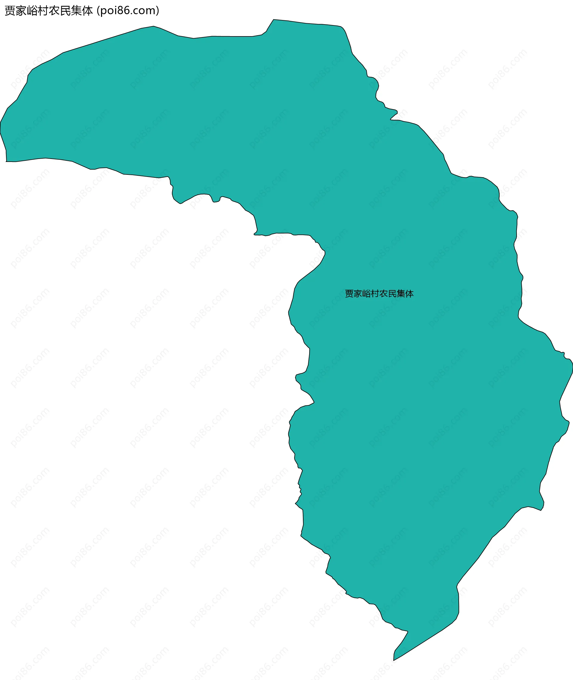 贾家峪村农民集体边界地图