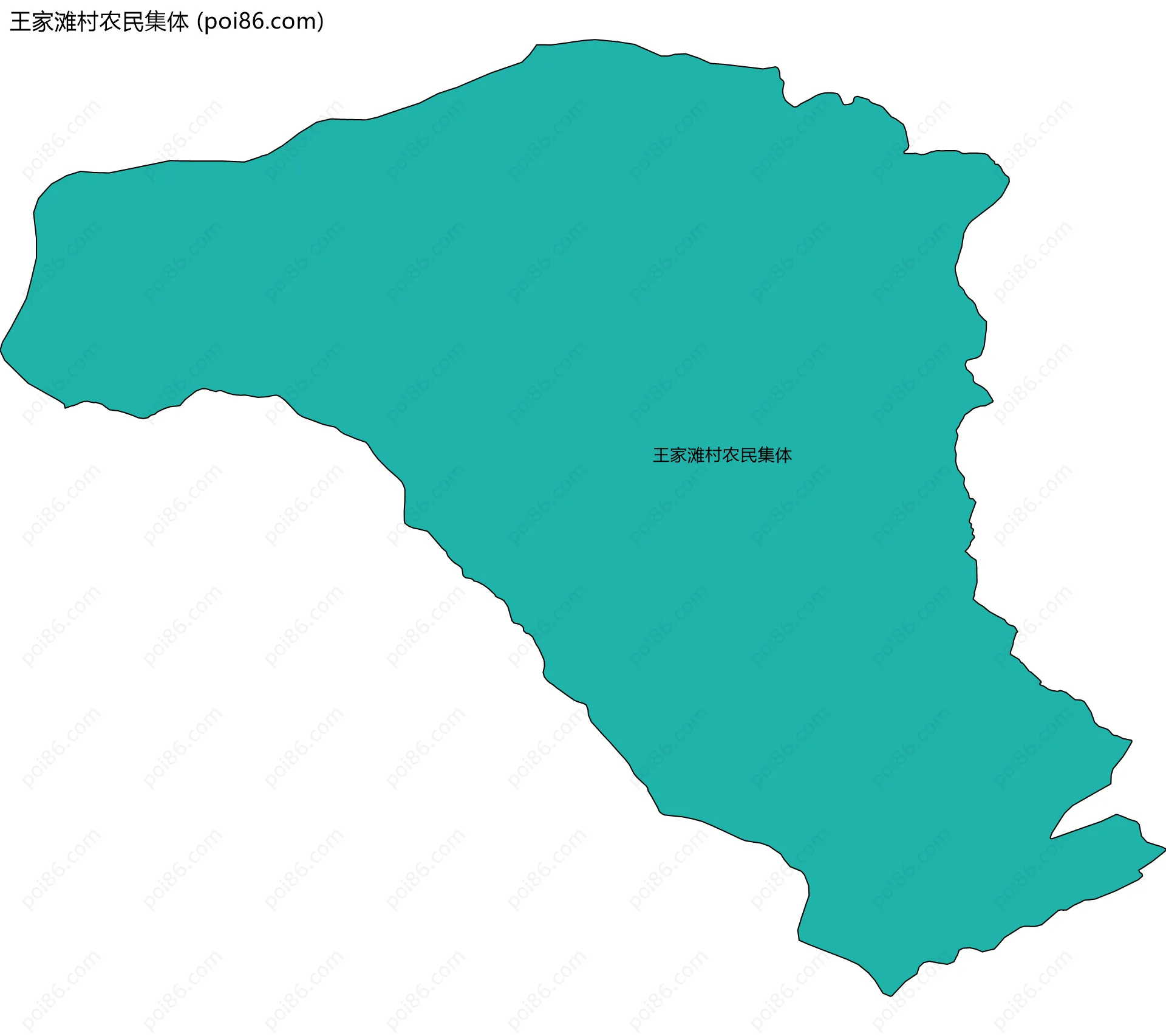 王家滩村农民集体边界地图