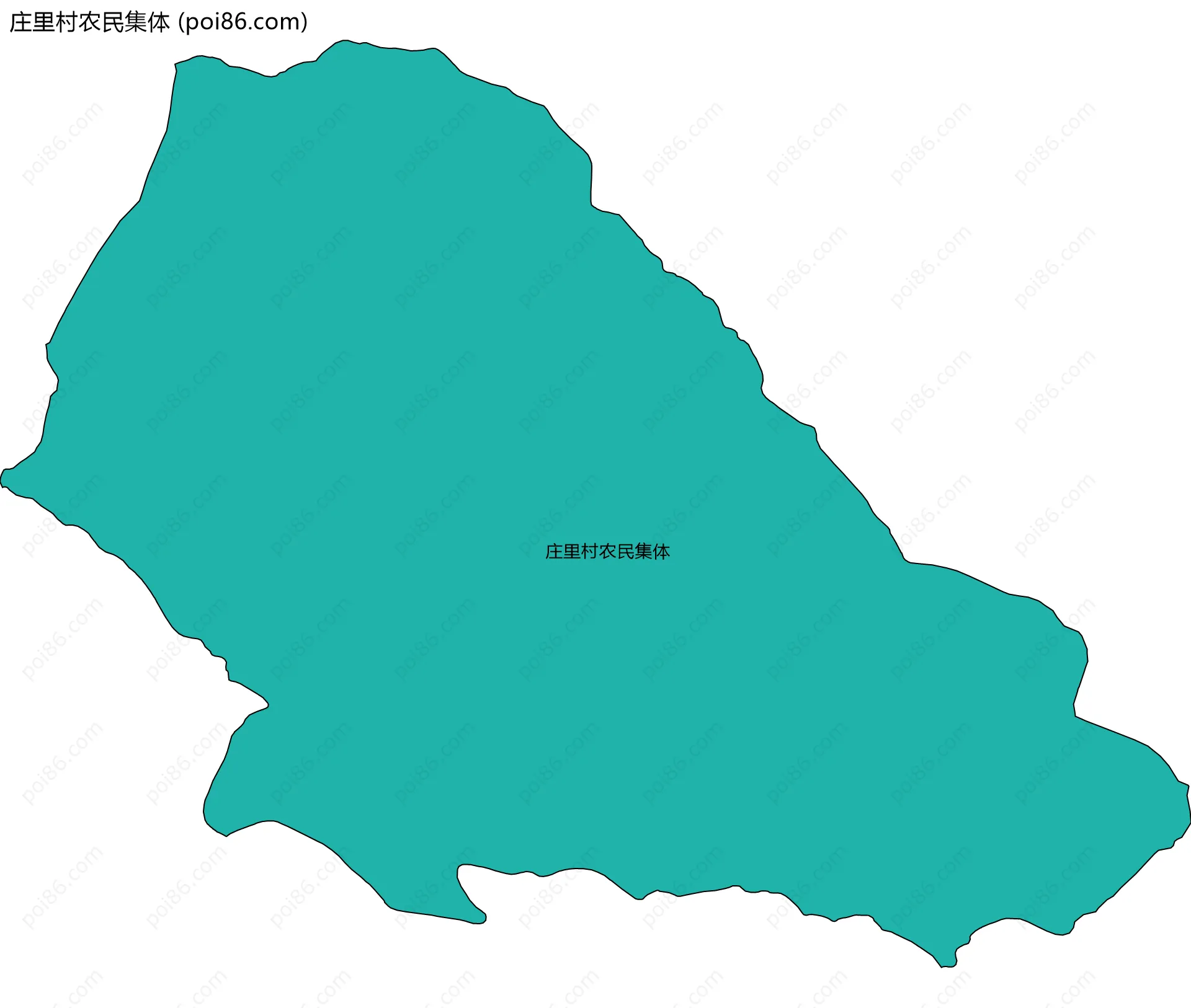 庄里村农民集体边界地图