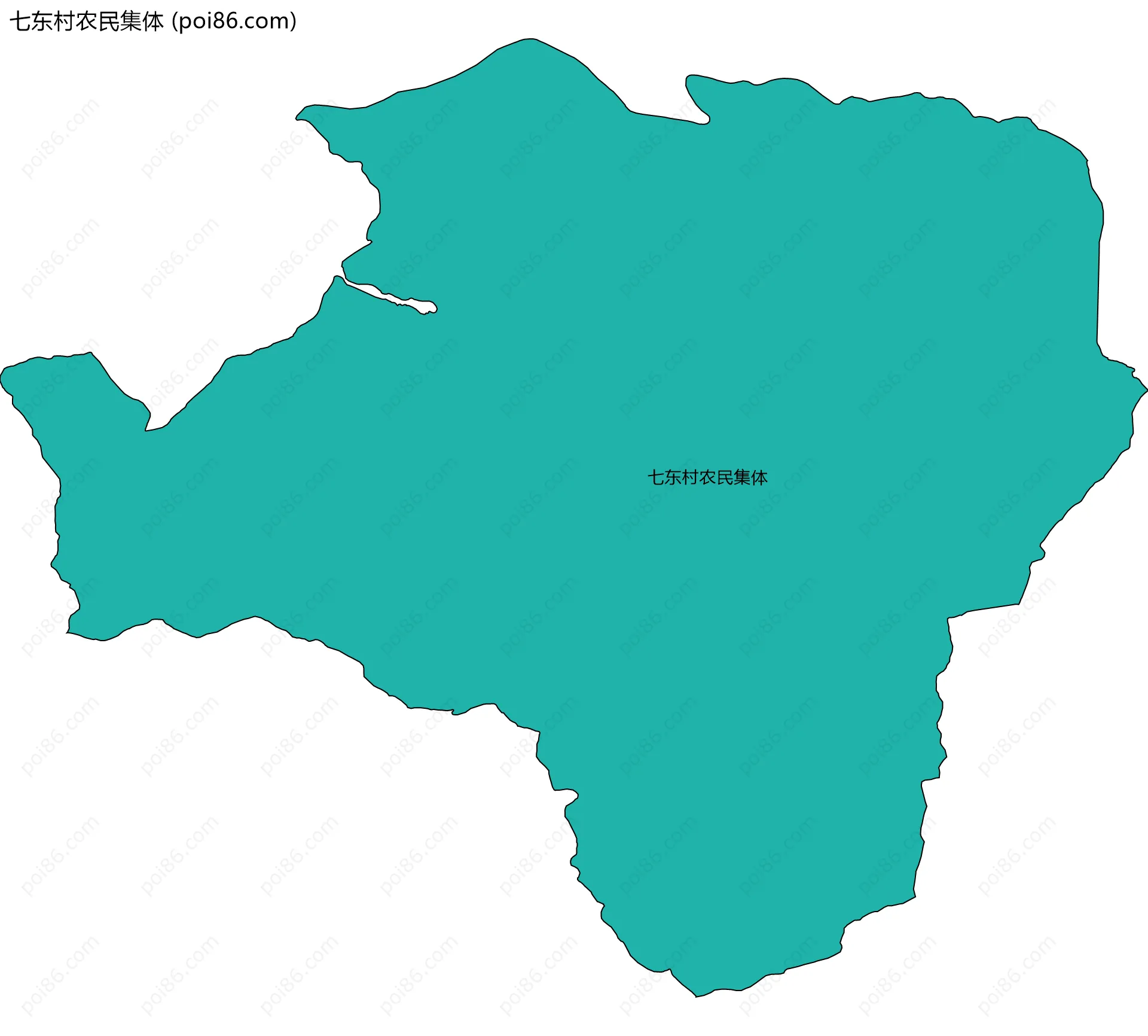 七东村农民集体边界地图