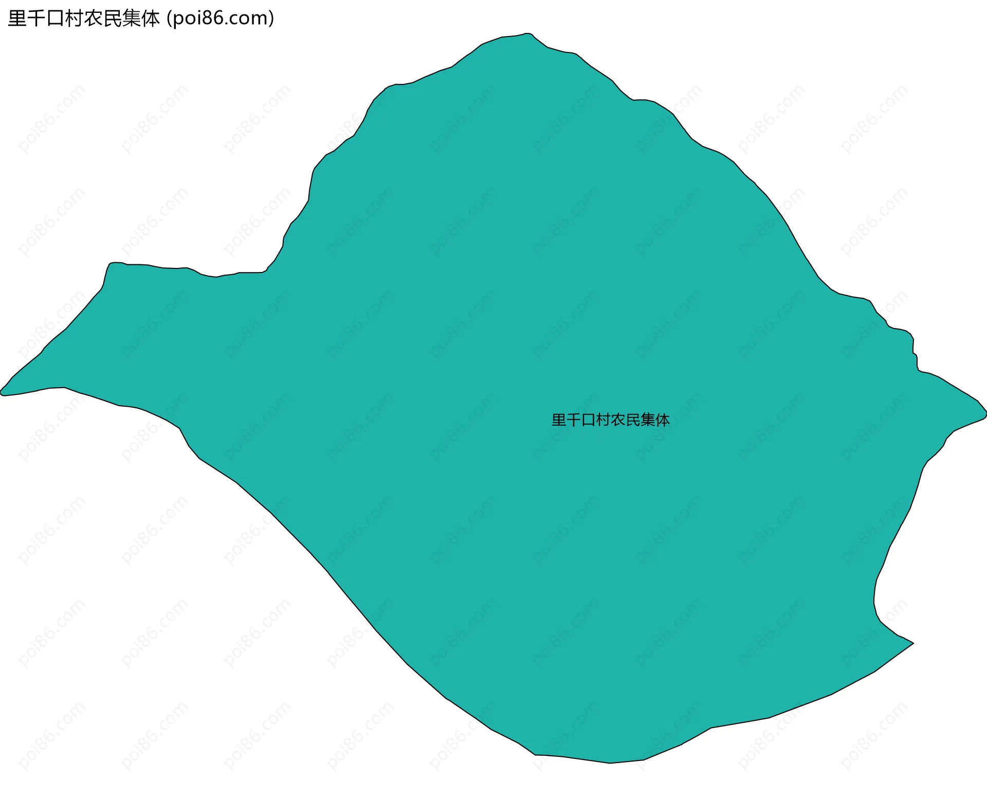 里千口村农民集体边界地图