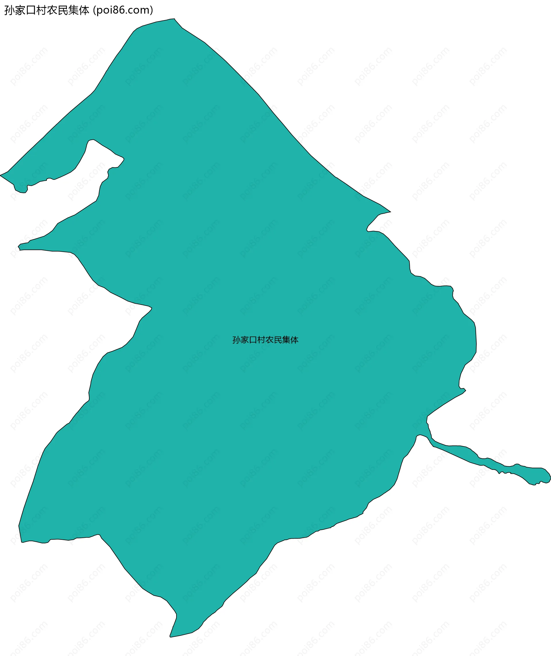 孙家口村农民集体边界地图