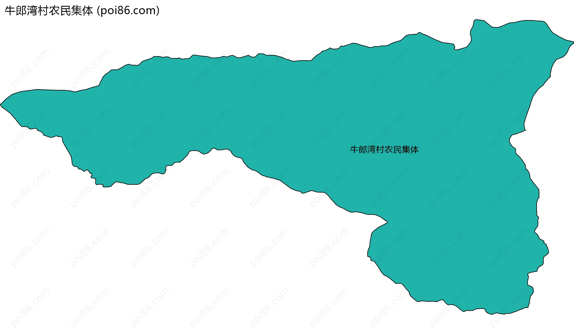 牛郎湾村农民集体边界地图