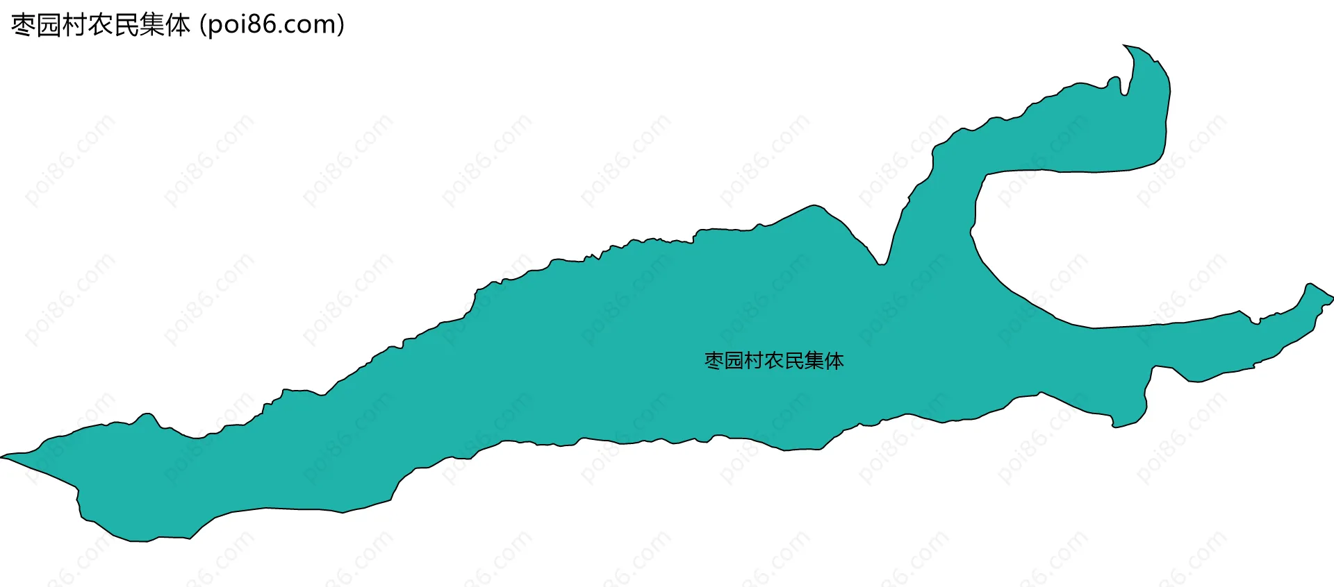 枣园村农民集体边界地图