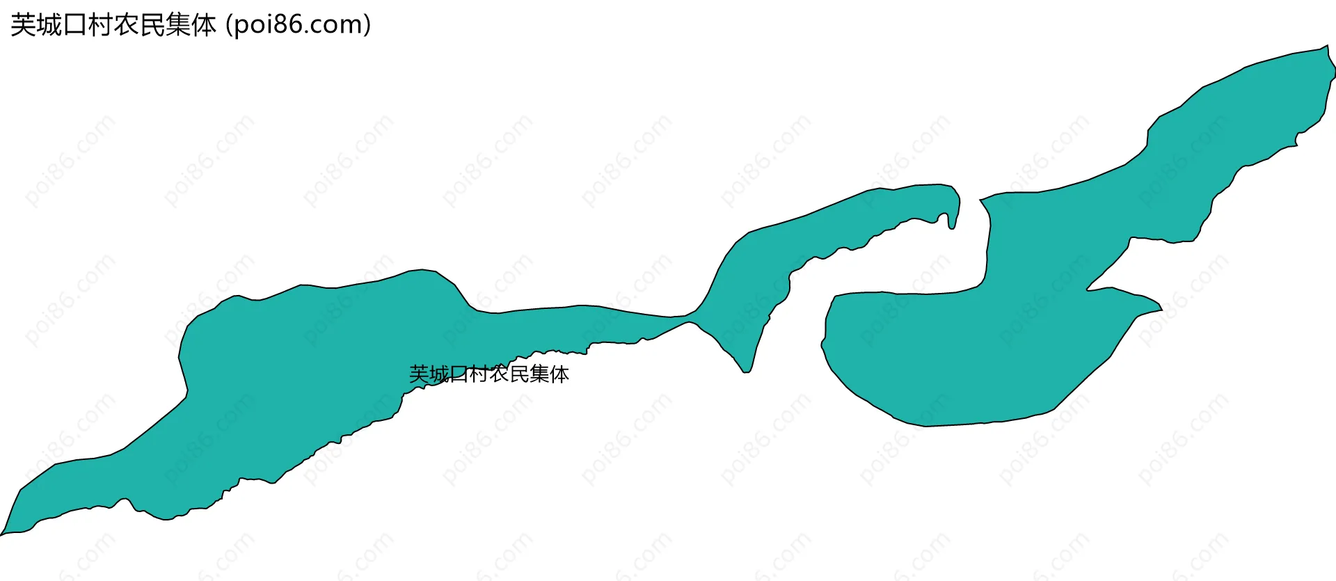 芙城口村农民集体边界地图