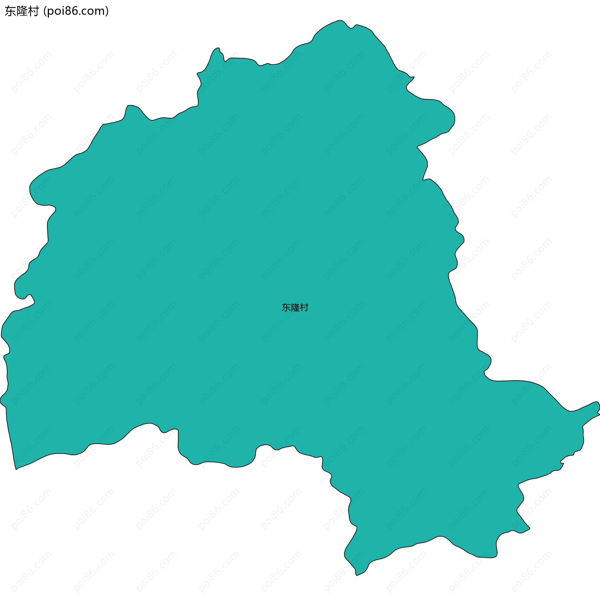 东隆村边界地图