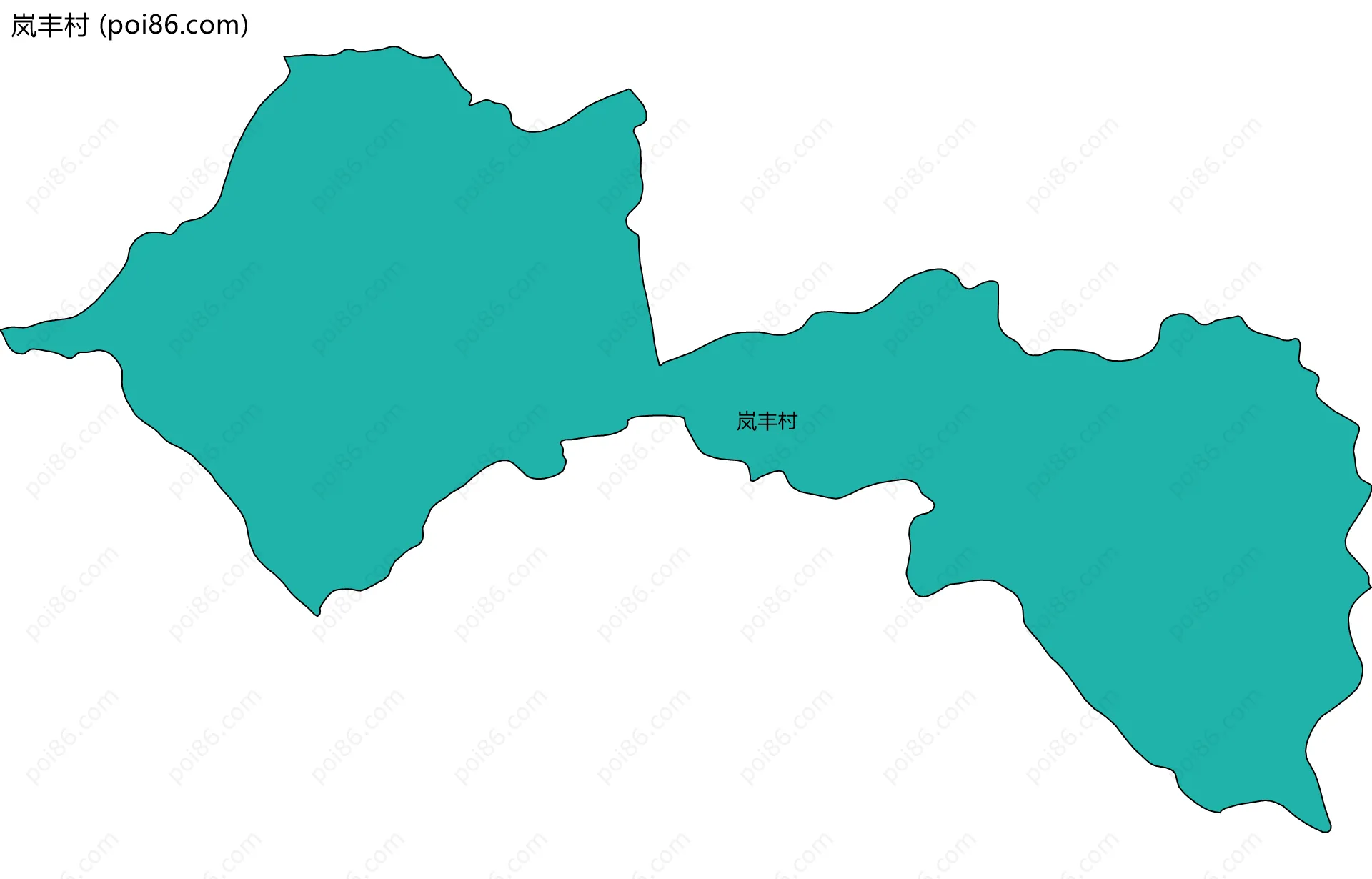 岚丰村边界地图