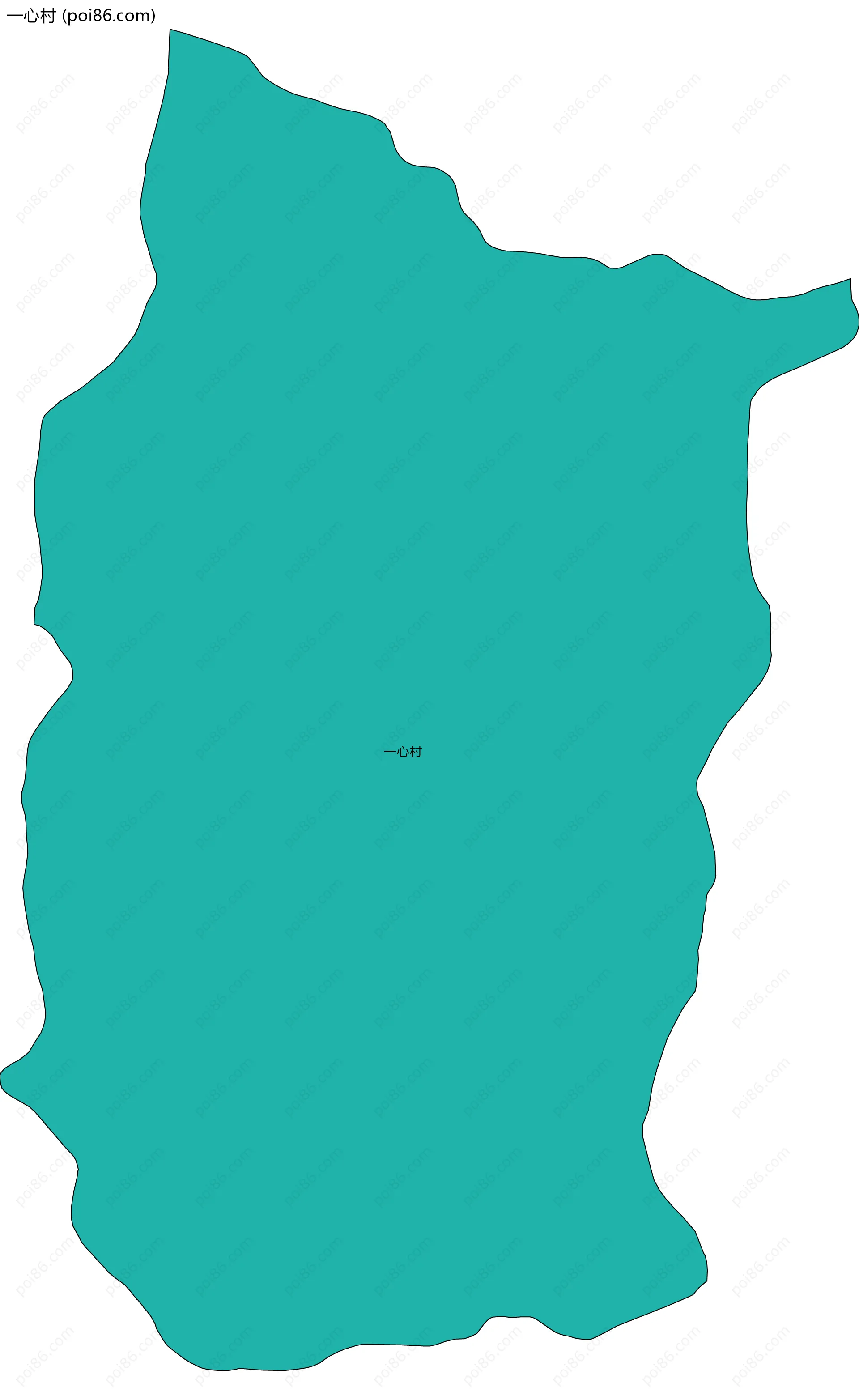 一心村边界地图