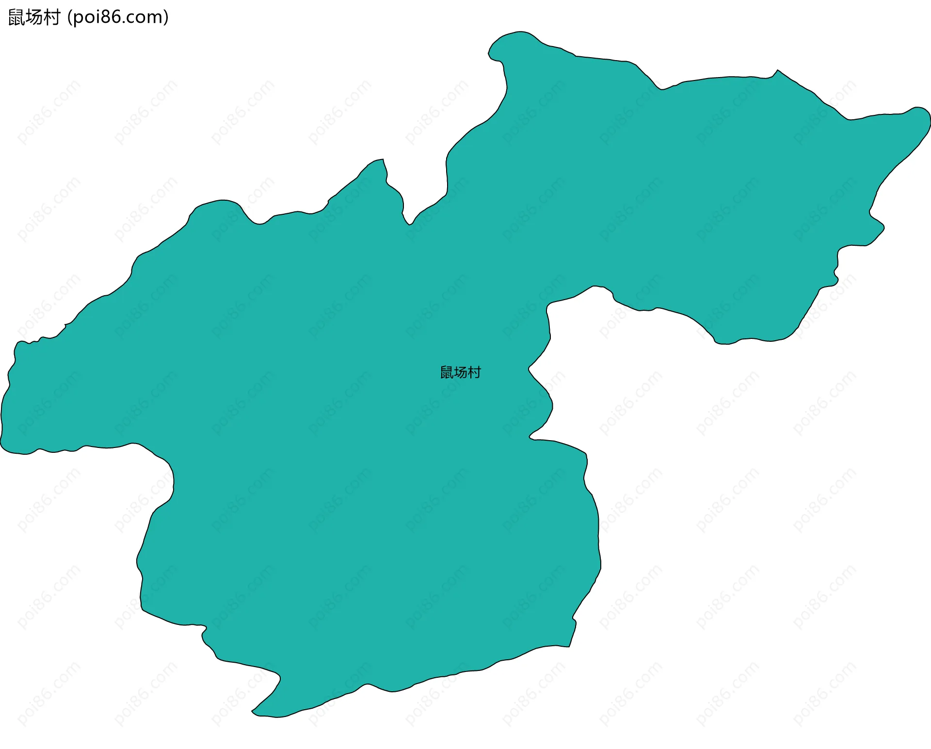鼠场村边界地图