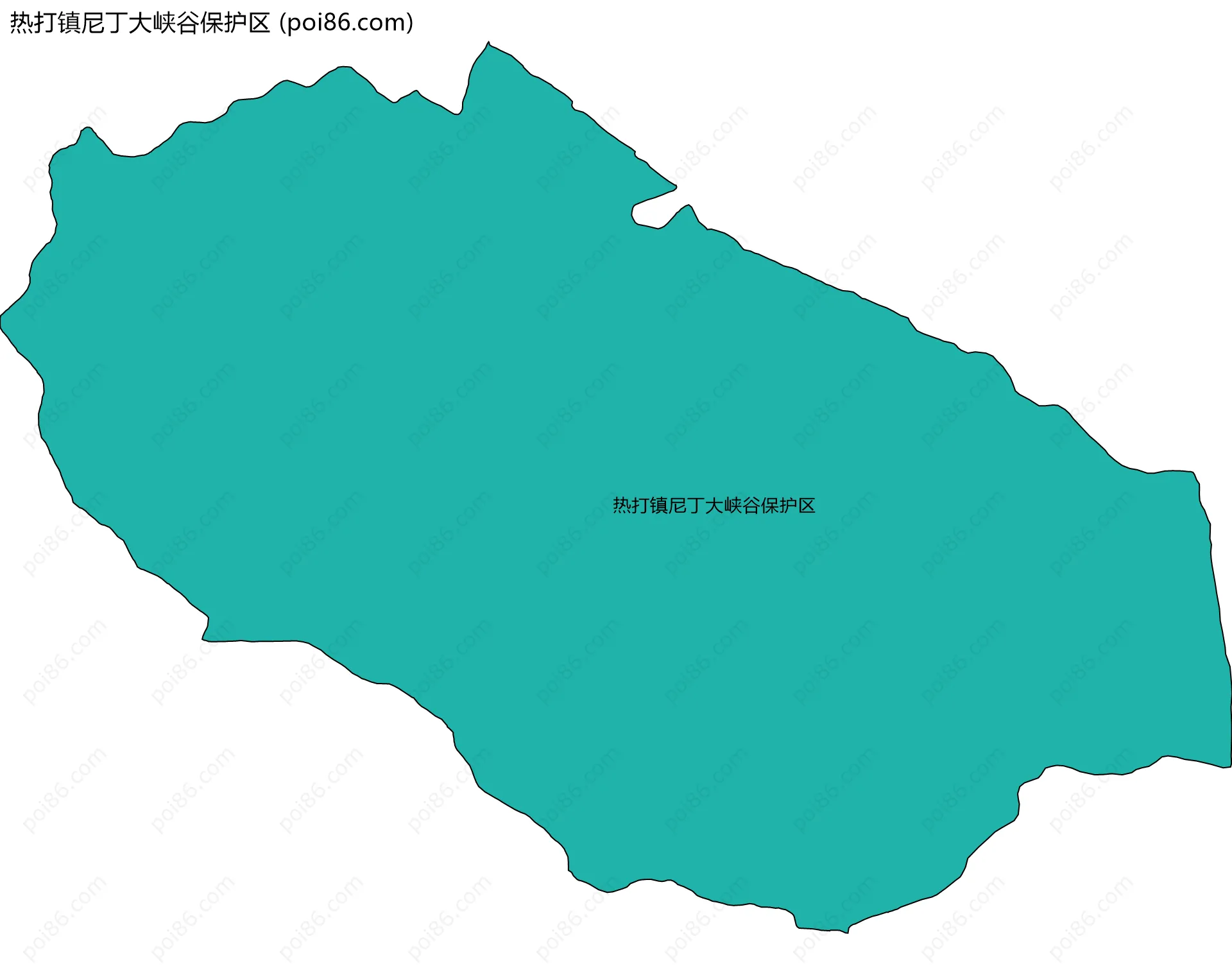 热打镇尼丁大峡谷保护区边界地图