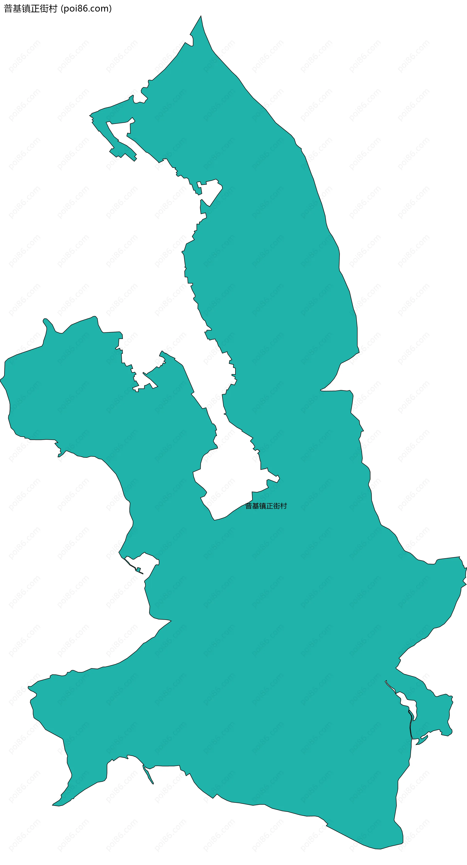 普基镇正街村边界地图
