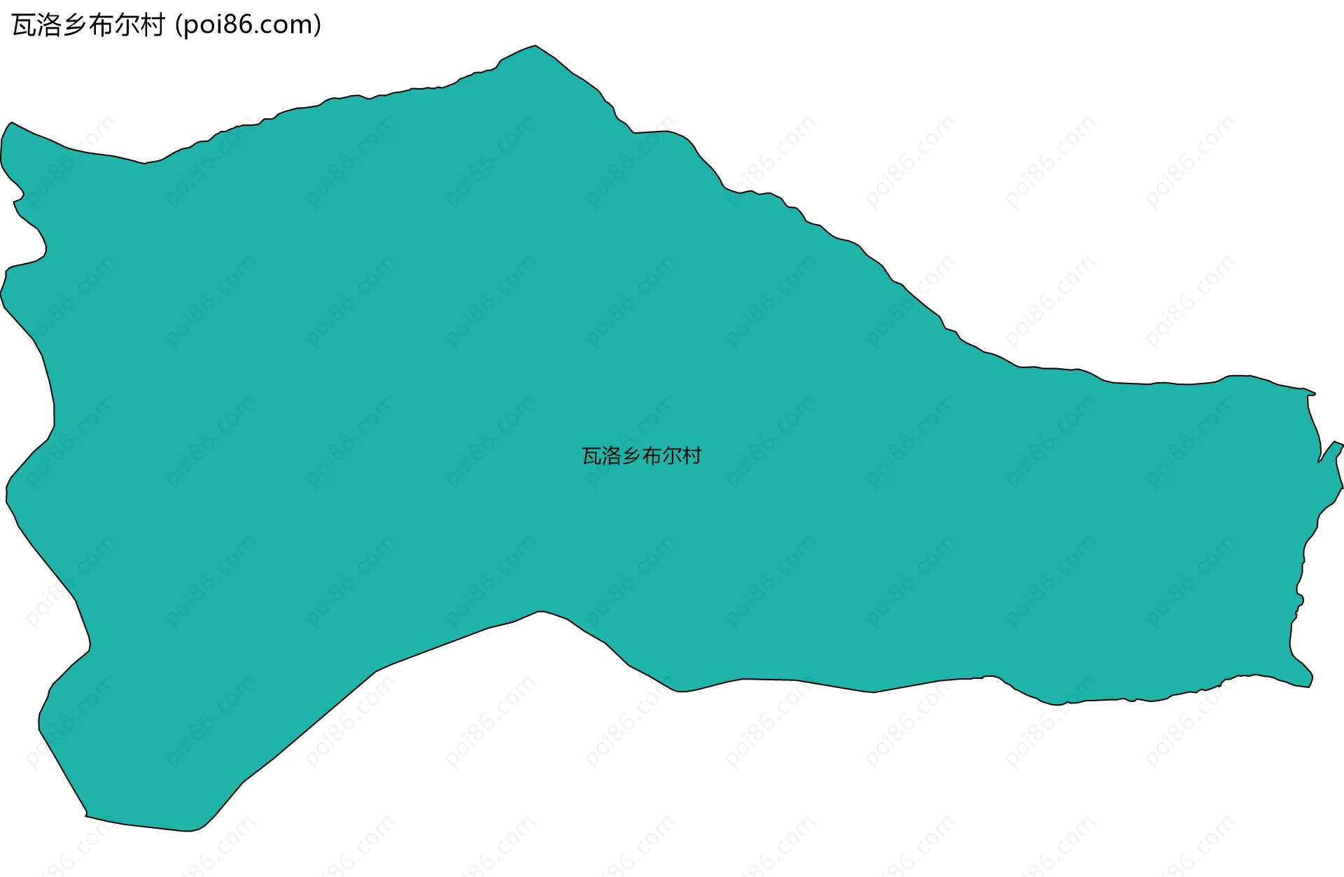 瓦洛乡布尔村边界地图