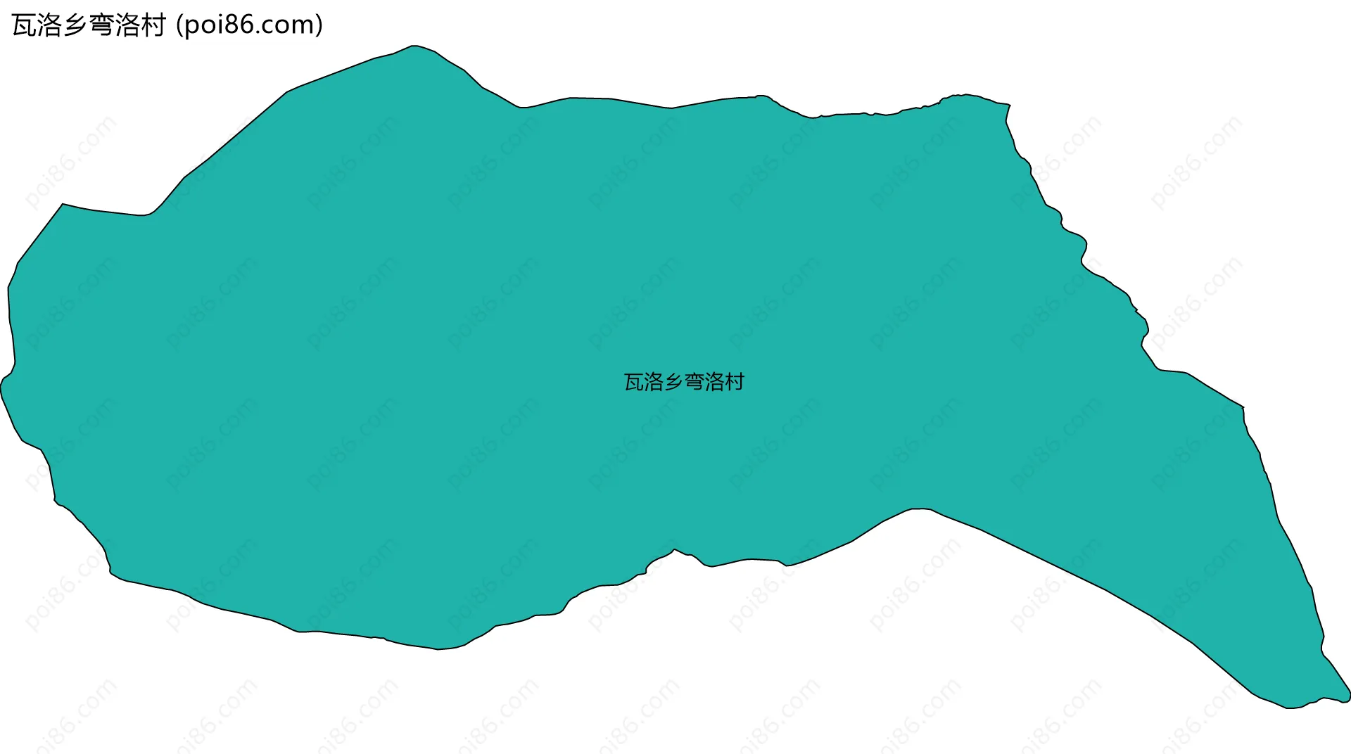 瓦洛乡弯洛村边界地图
